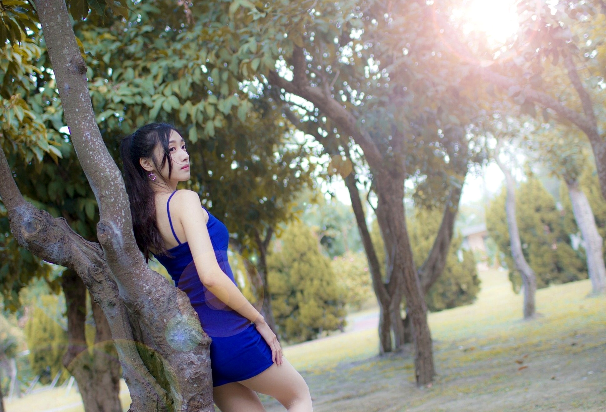 台湾正妹_ 段璟乐《士林官邸时装》清新学院风街拍精选写真集[35P]