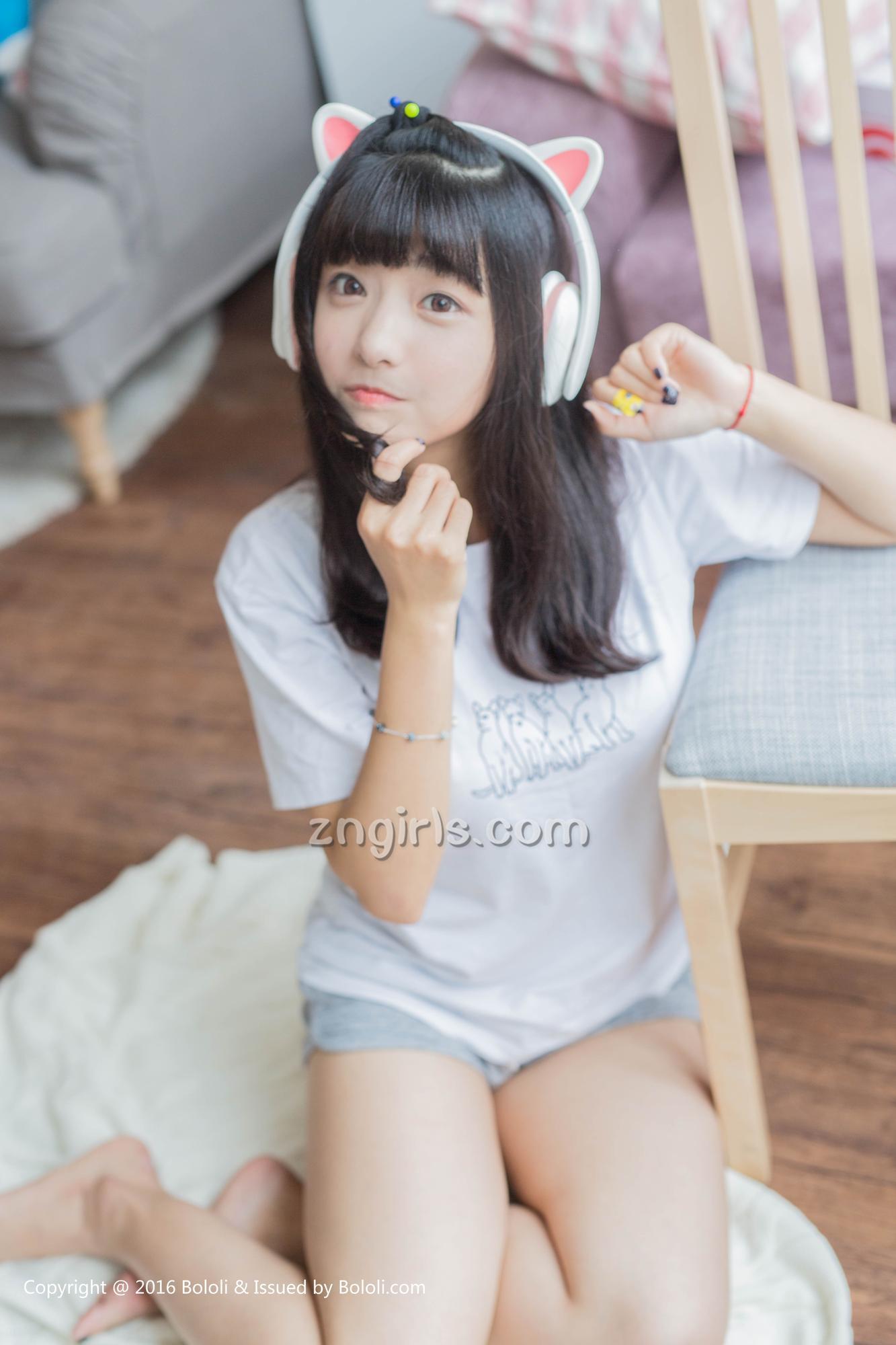 周闻 [Kimoe激萌文化]高清写真图KIM.006 球球喵耳机