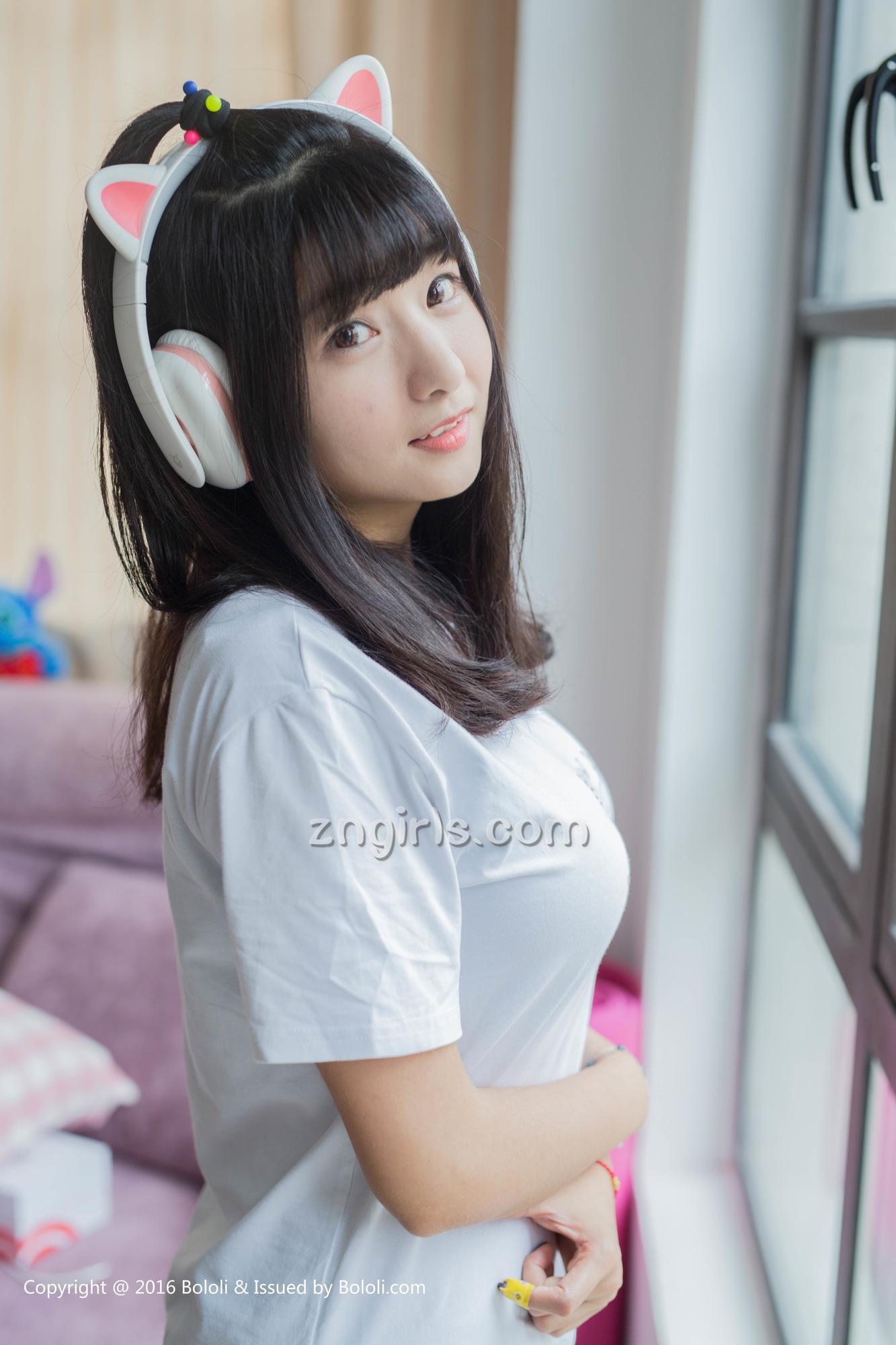 周闻 [Kimoe激萌文化]高清写真图KIM.006 球球喵耳机