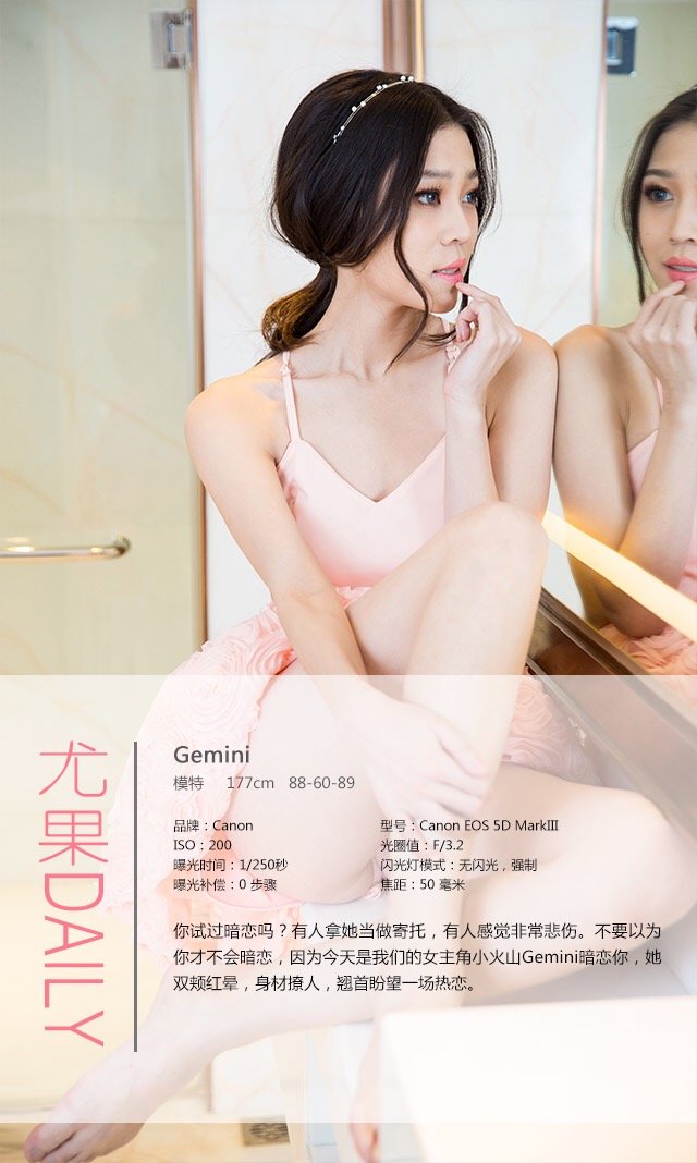 Gemini [爱尤物]高清写真图VOL.245 粉丝的暗恋