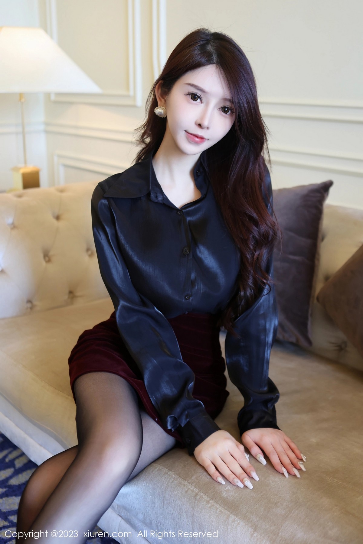 [XiuRen]高清写真图 2023.04.13 No.6569 玉兔miki 黑丝美腿