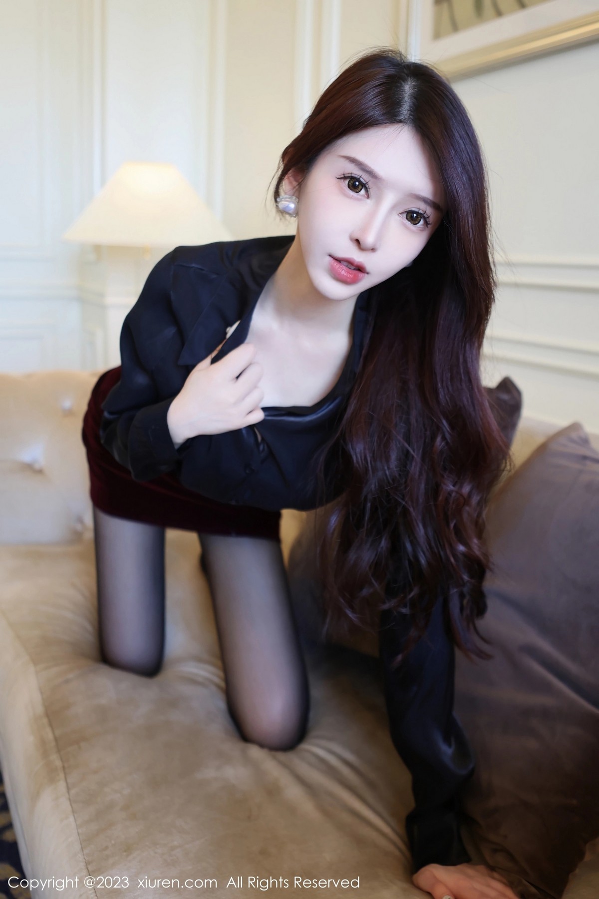 [XiuRen]高清写真图 2023.04.13 No.6569 玉兔miki 黑丝美腿