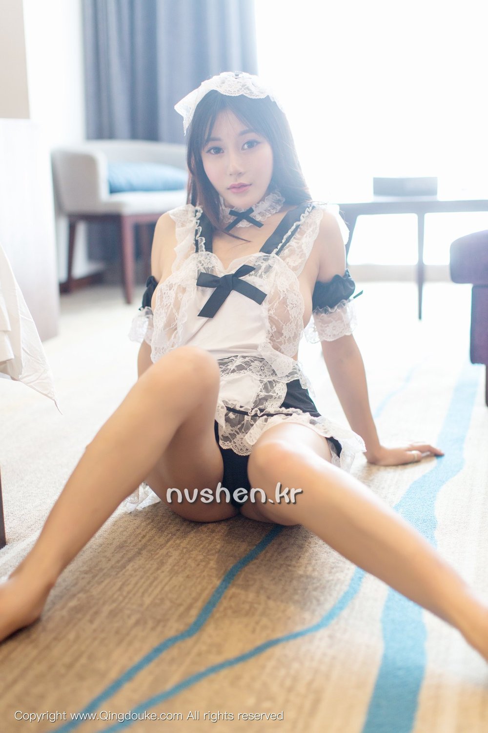 宋梓诺Bee [青豆客QingDouKe]高清写真图2016-11-28 性感厨娘写真图