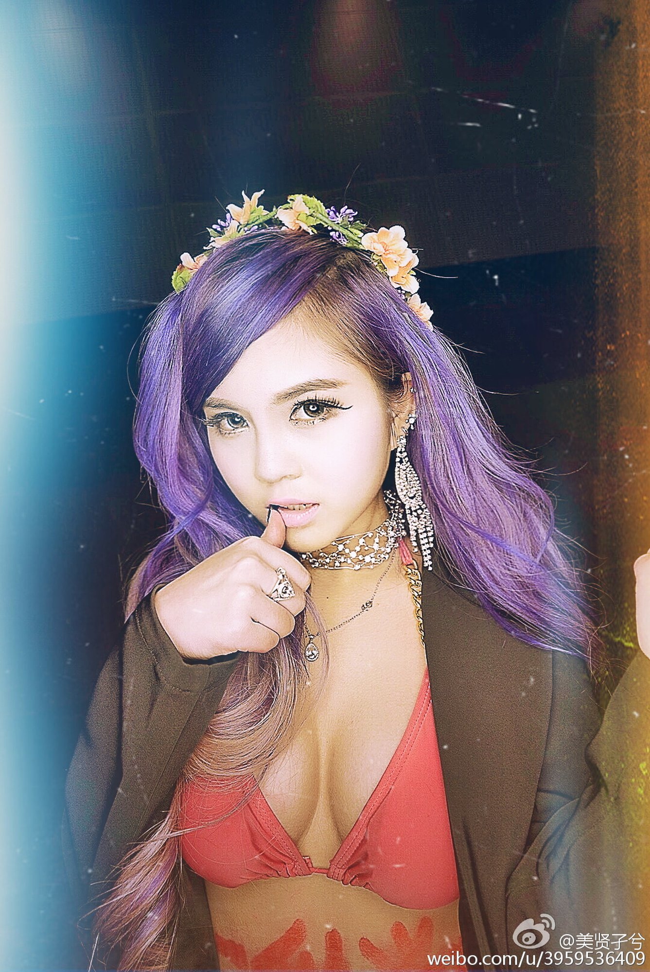 美贤孑兮(唐美贤) 中越混血美人诱惑写真图