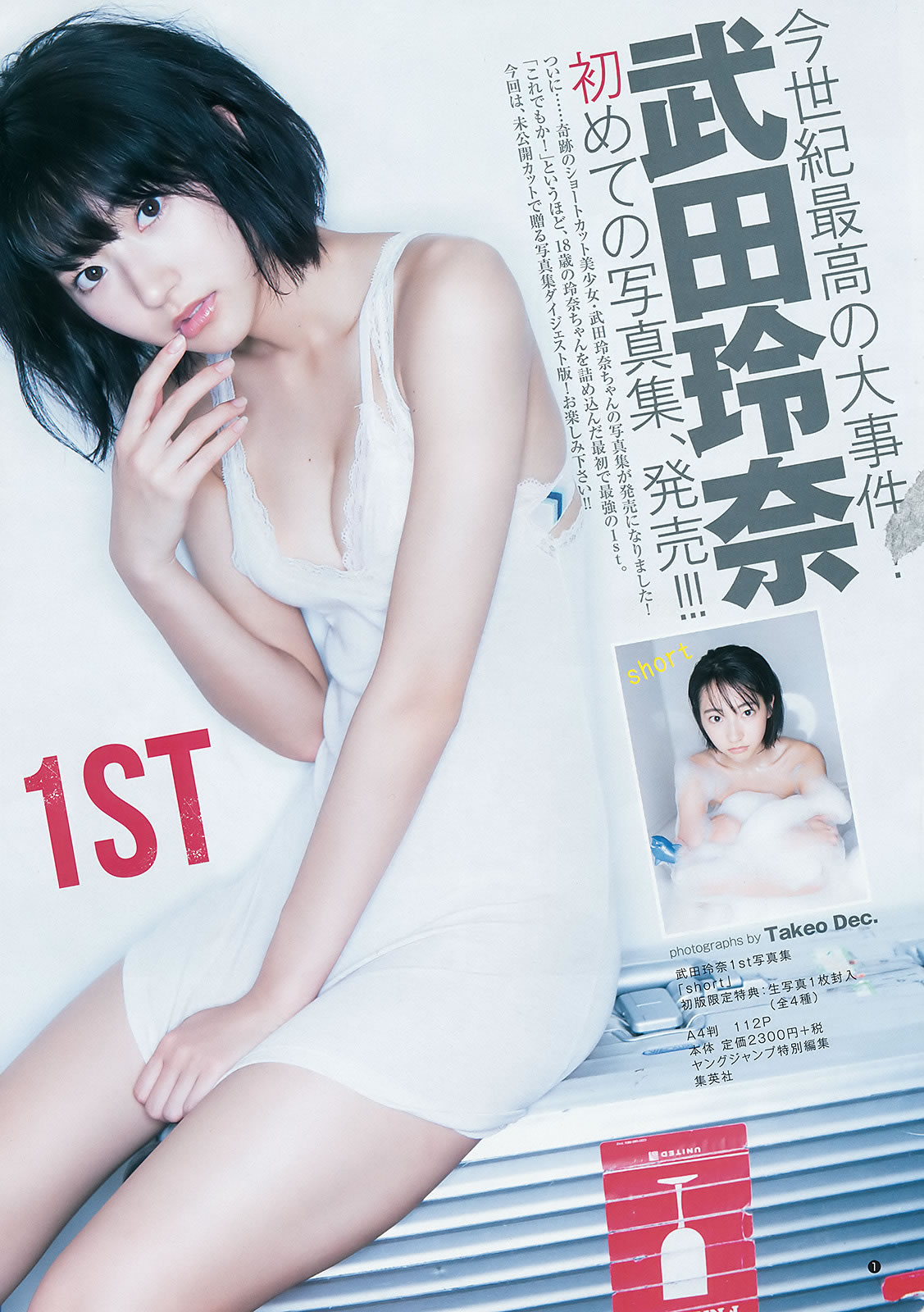 [Weekly Young Jump]高清写真图2016 No.18 武田玲奈 後藤萌咲