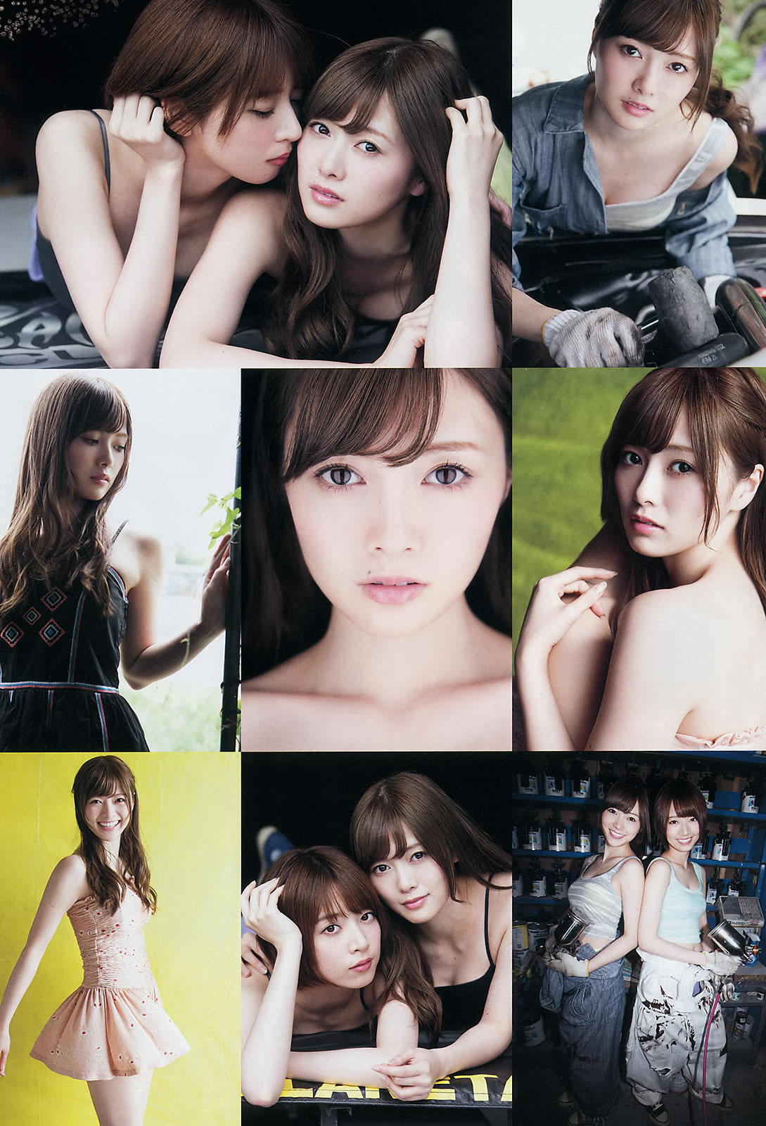 [Weekly Big Comic Spirits]高清写真图2015 No.29-31 私立恵比寿中学 浜崎香帆 森咲樹 橋本奈々未 白石麻衣 [22P]高清写真图