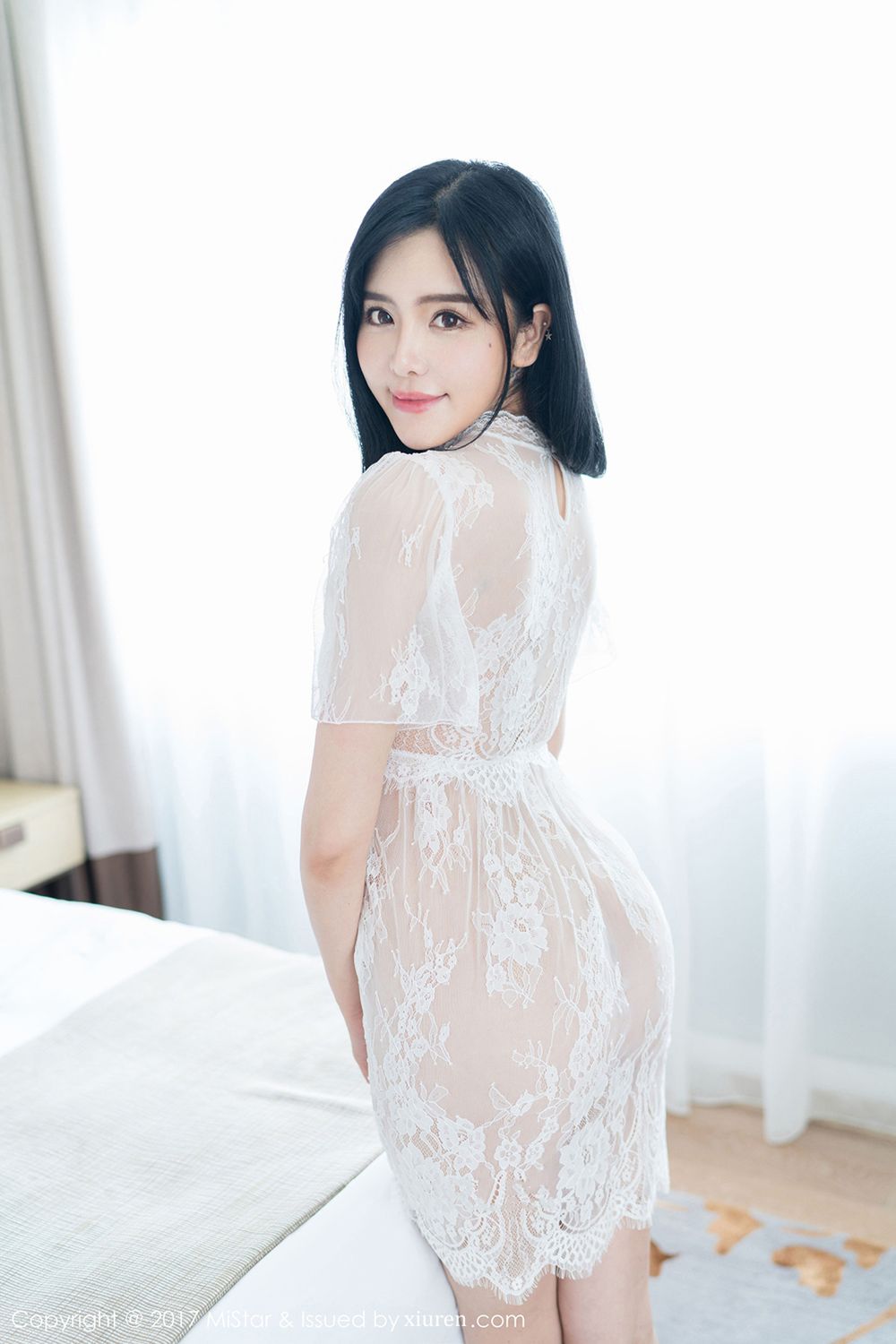 魅妍女神刘钰儿 透视雪纺蕾丝风情