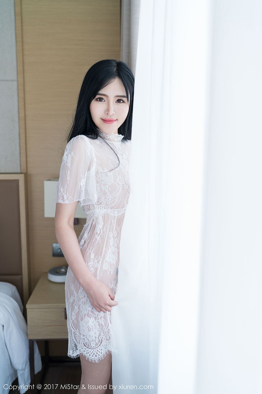 魅妍女神刘钰儿 透视雪纺蕾丝风情