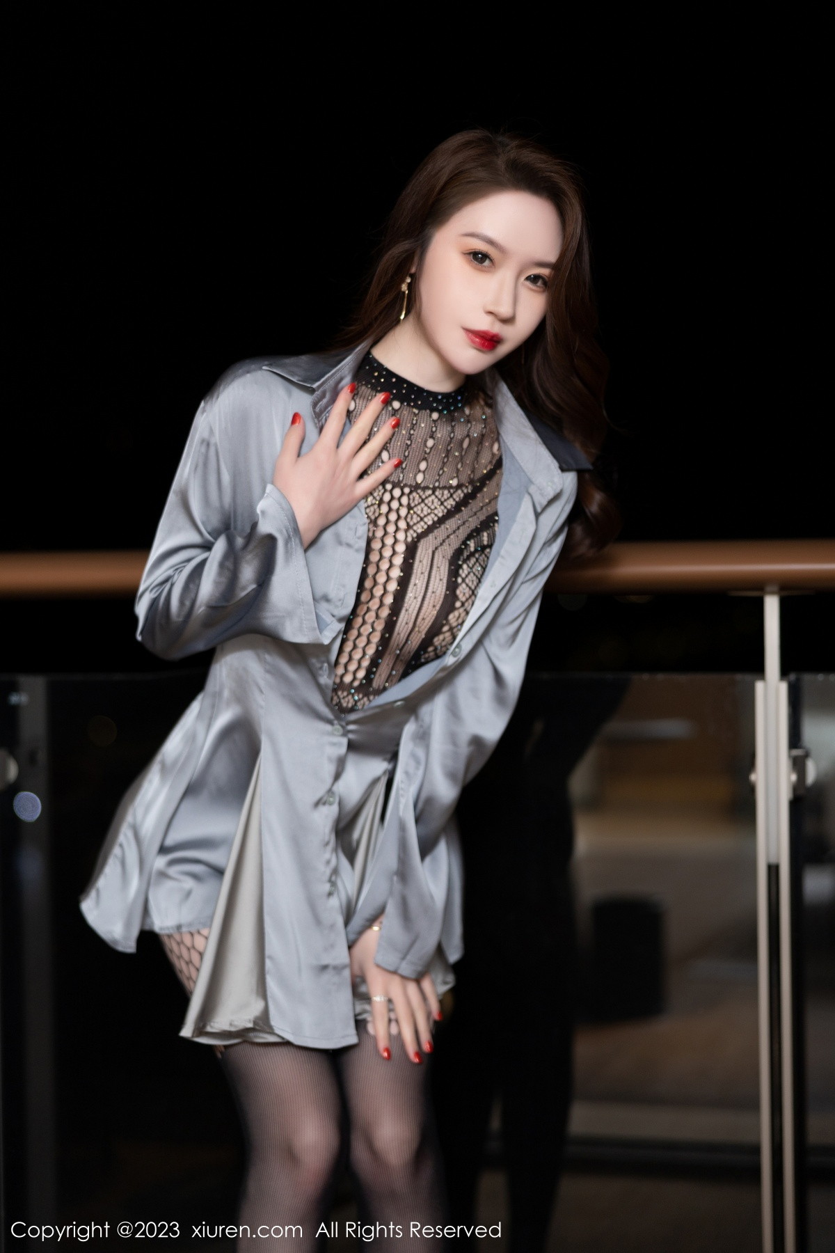 [XiuRen]高清写真图 2023.02.15 No.6271 梦心玥 黑丝美腿