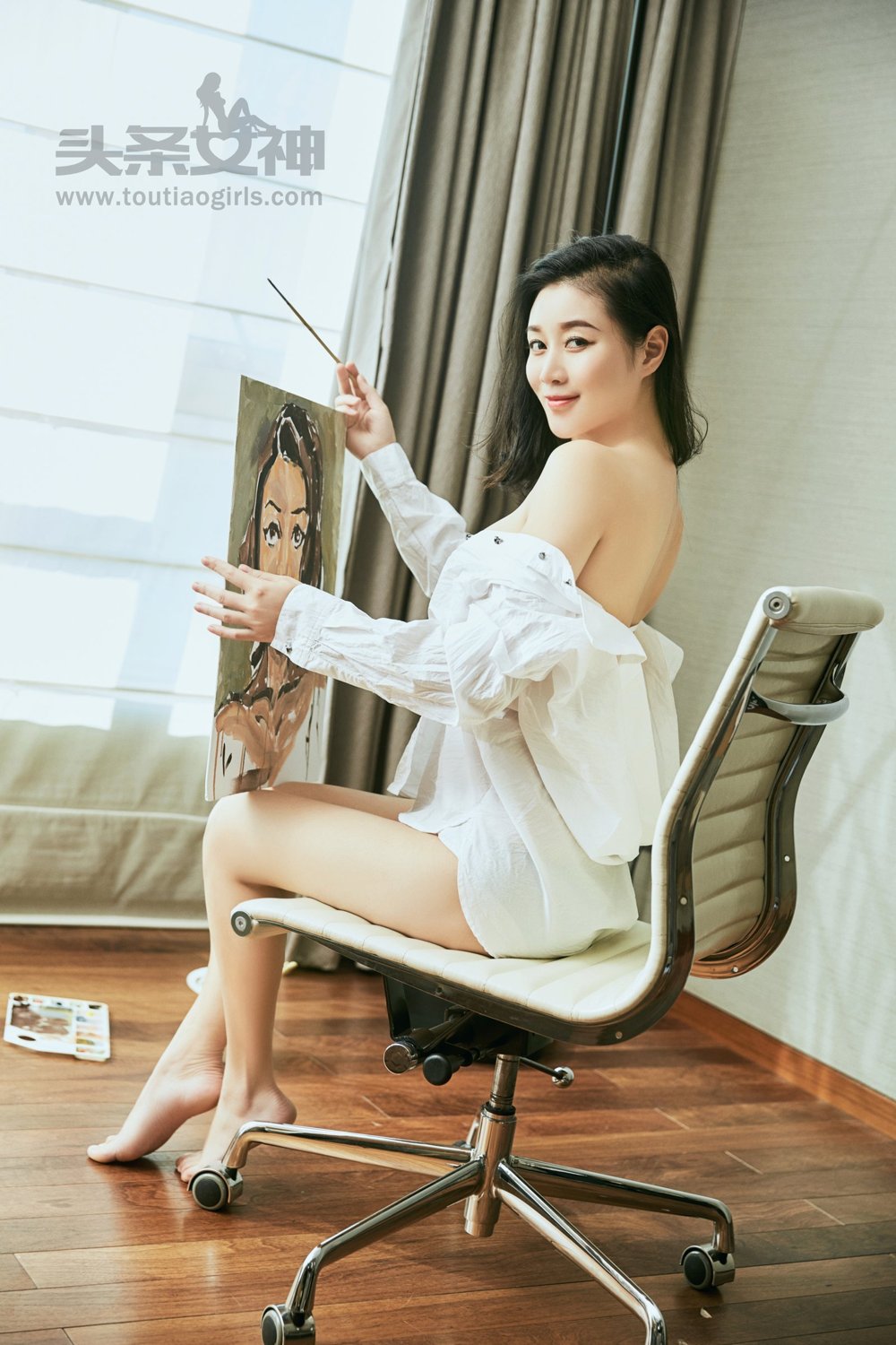 张梓然- [TouTiao头条女神]高清写真图 2017-03- 22 画中维纳斯