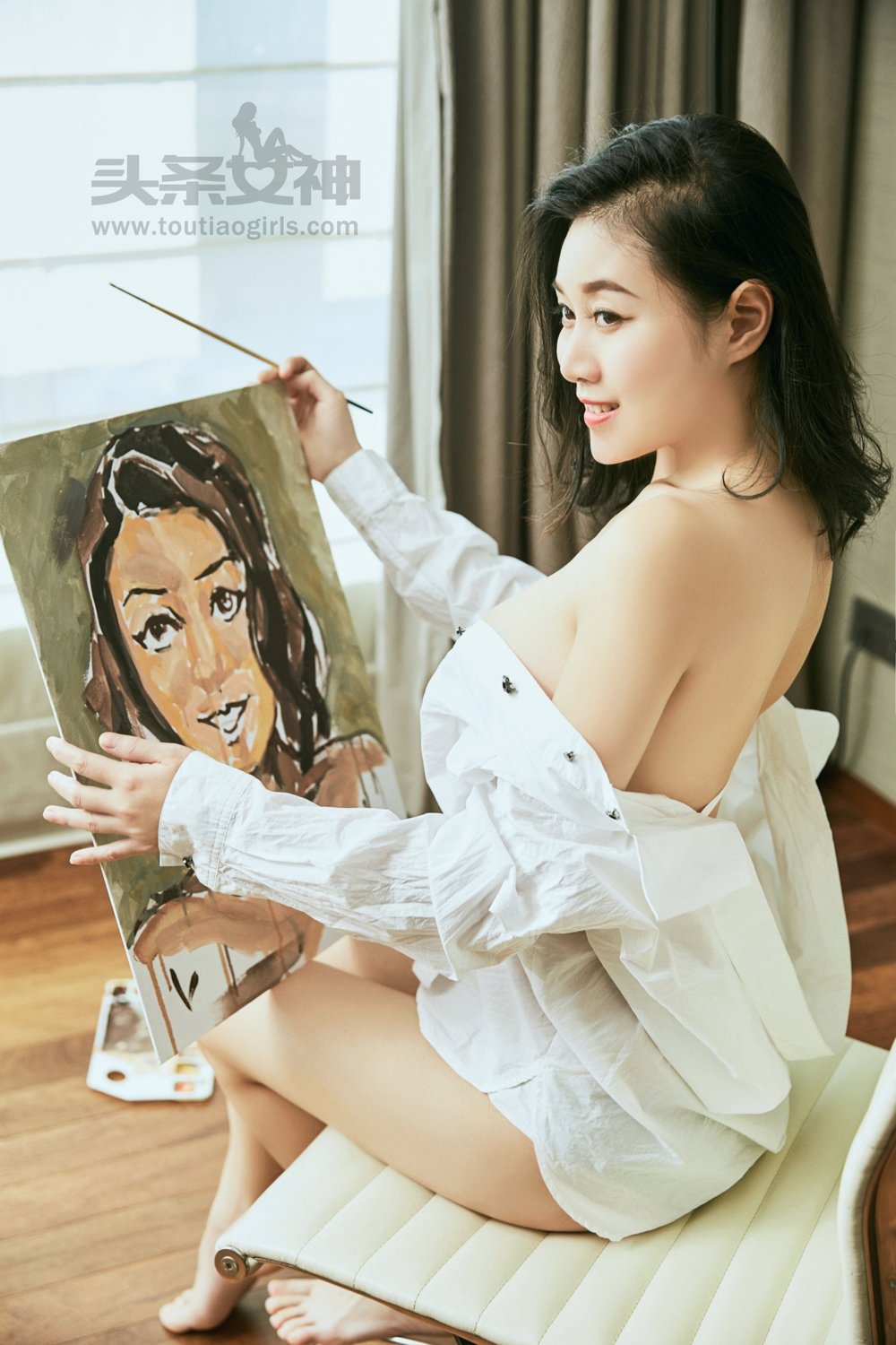 张梓然- [TouTiao头条女神]高清写真图 2017-03- 22 画中维纳斯