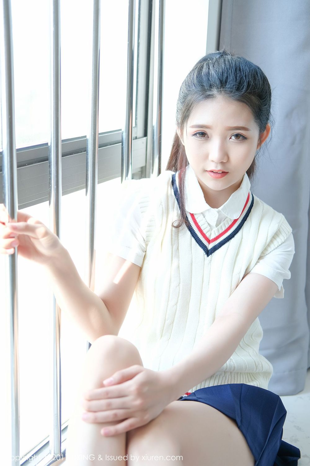 清纯妹子可爱的小叶子 学生服清纯甜美动人