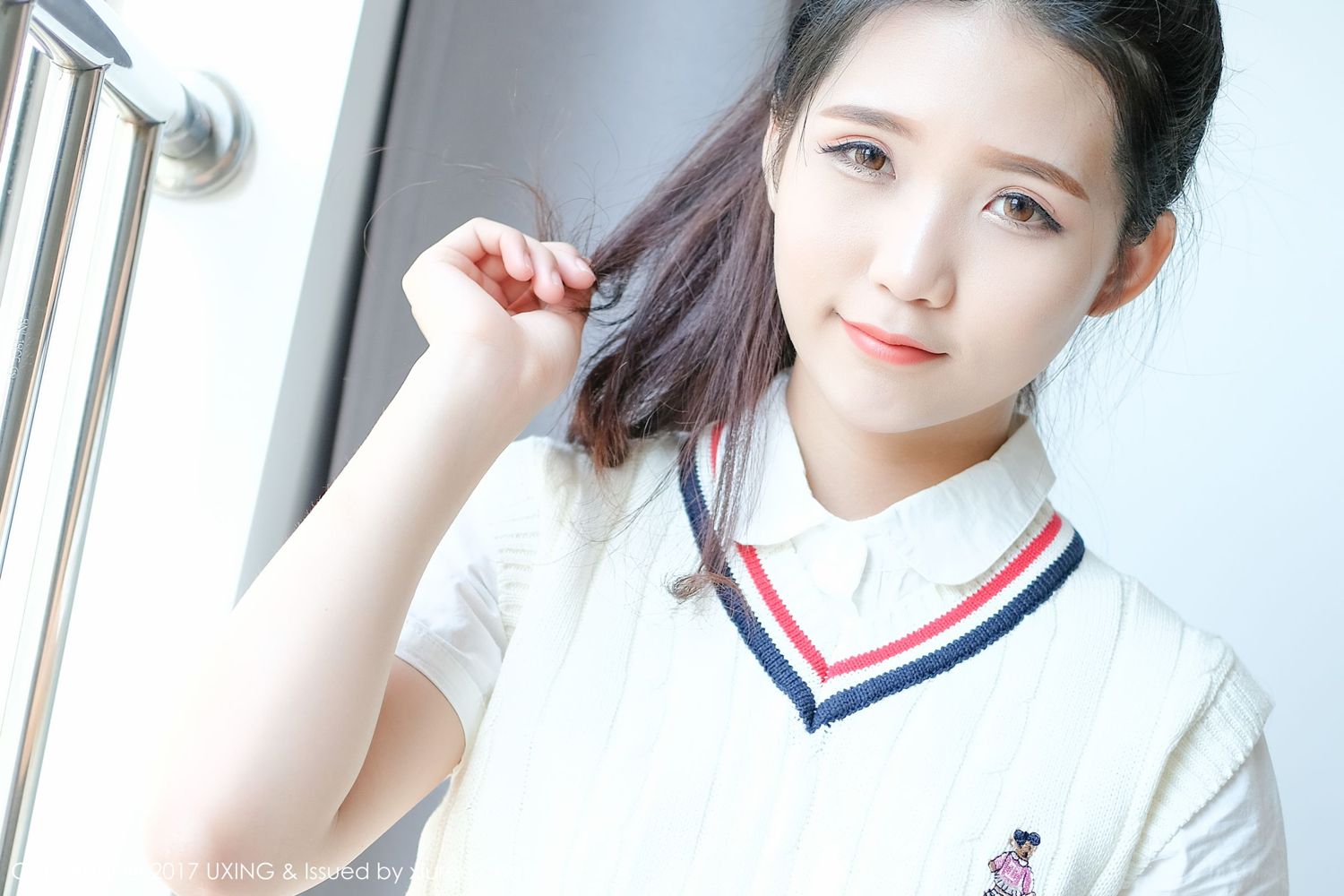 清纯妹子可爱的小叶子 学生服清纯甜美动人