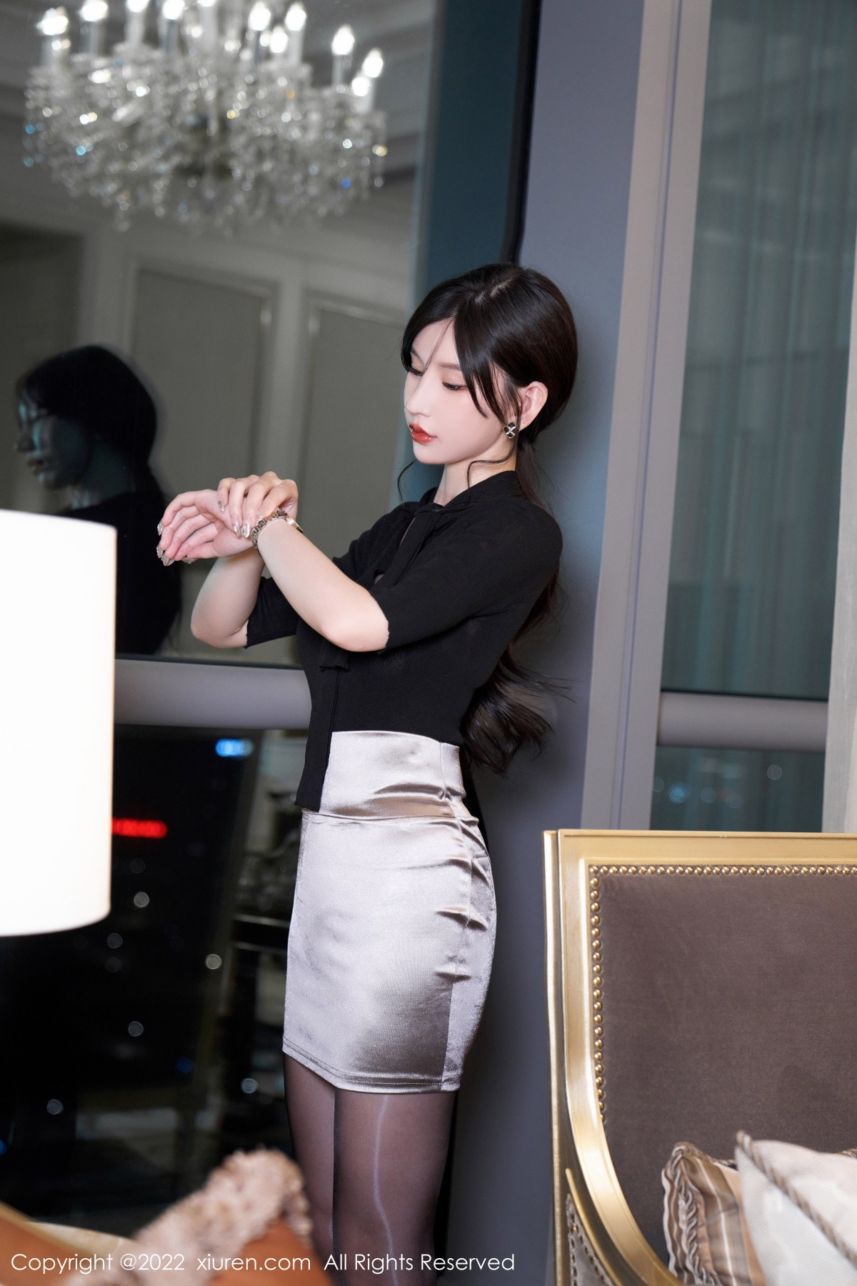[XiuRen]高清写真图 2022.10.28 No.5777 周于希Sally 黑丝美臀