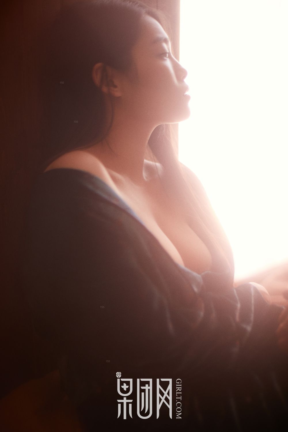 蔷薇女神 白色蕾丝内衣诱惑