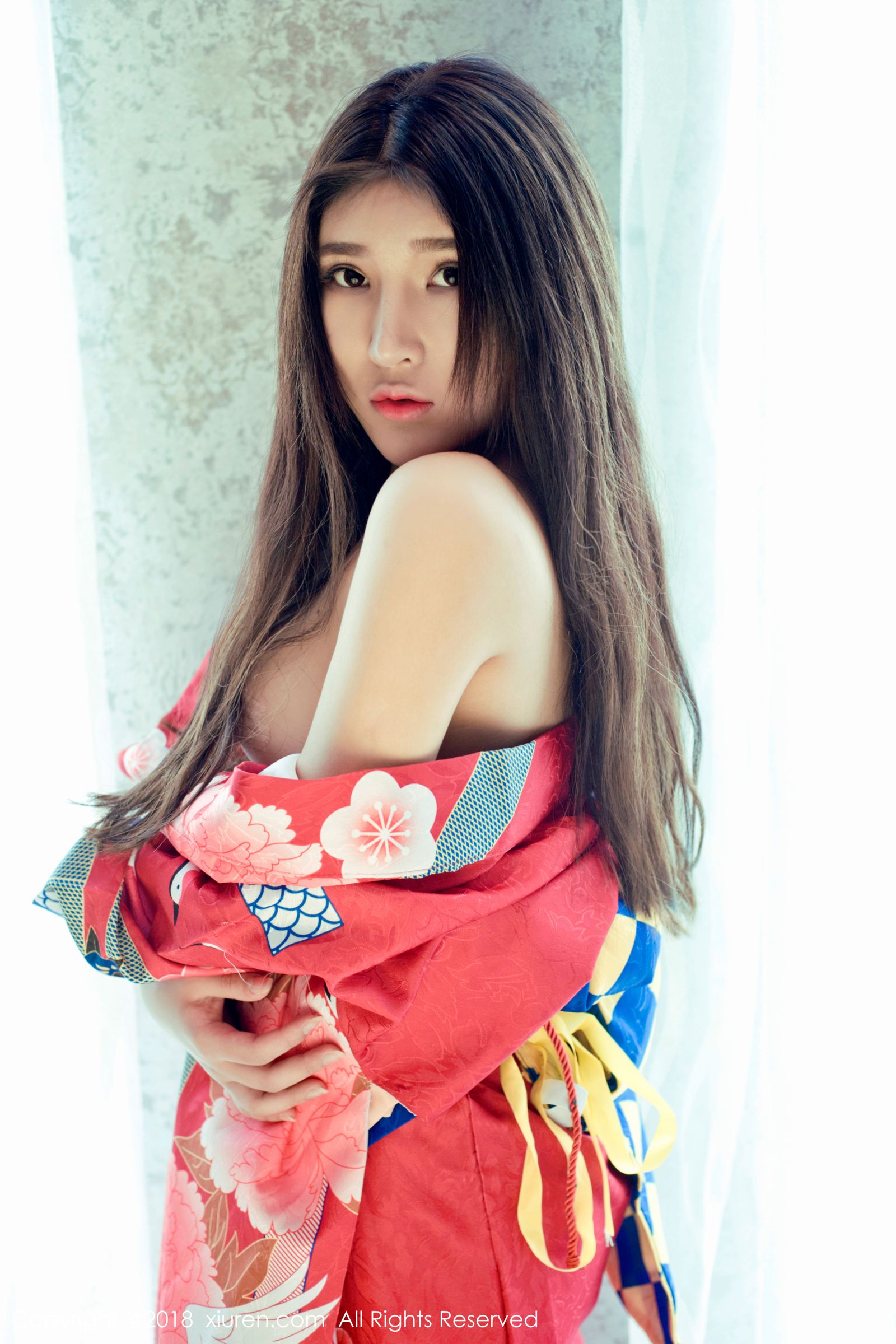 当然是小熊妹子 日本花魁式和服
