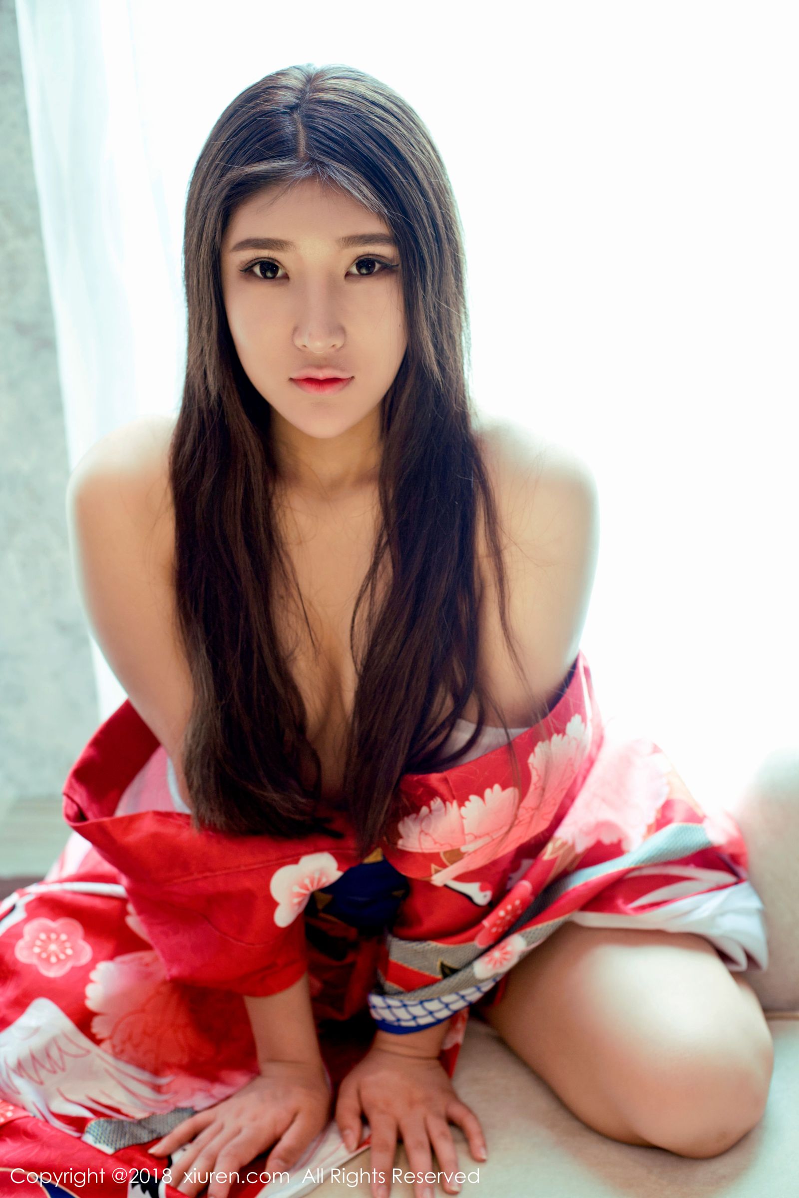 当然是小熊妹子 日本花魁式和服