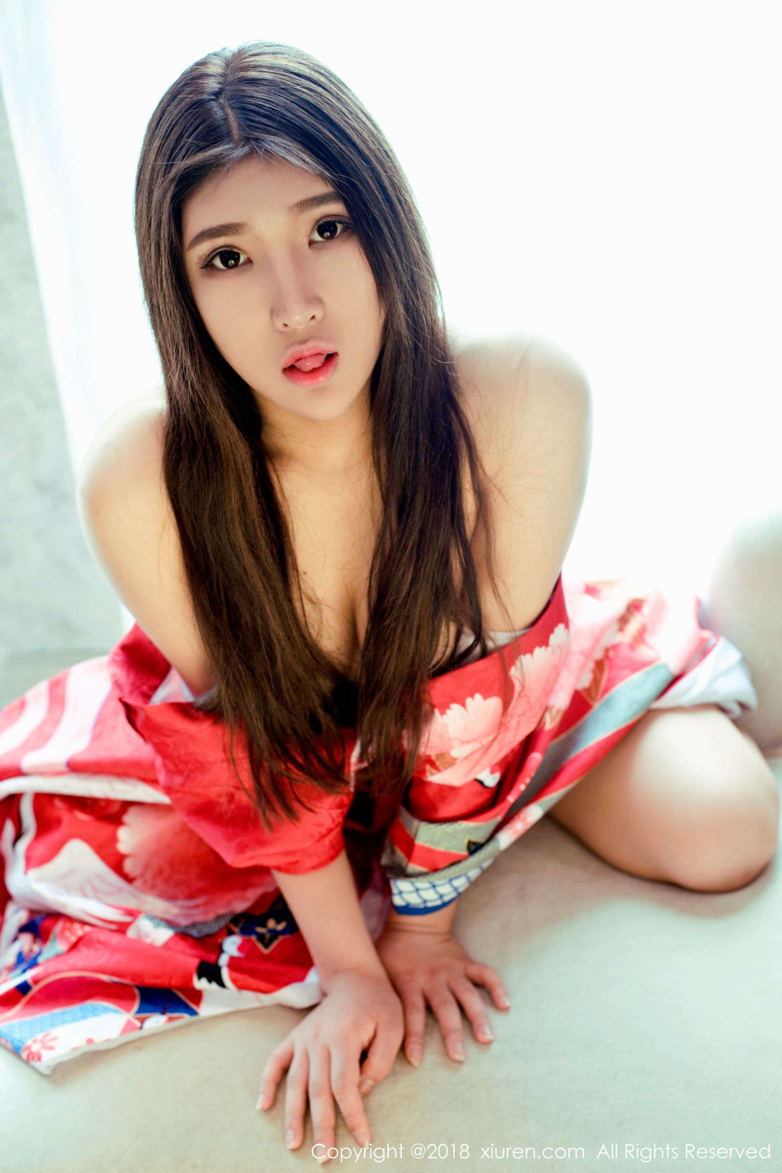 当然是小熊妹子 日本花魁式和服
