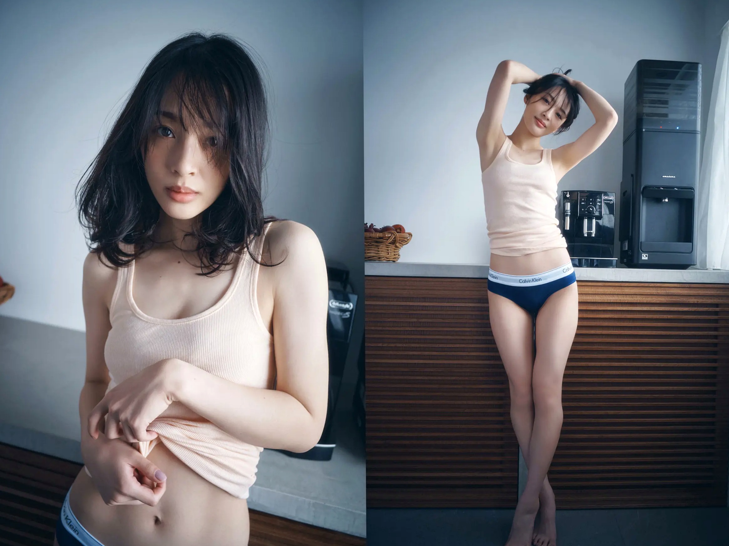 神部美咲 - ここだけの話 vol.1 柔光家居私房内衣美臀性感写真