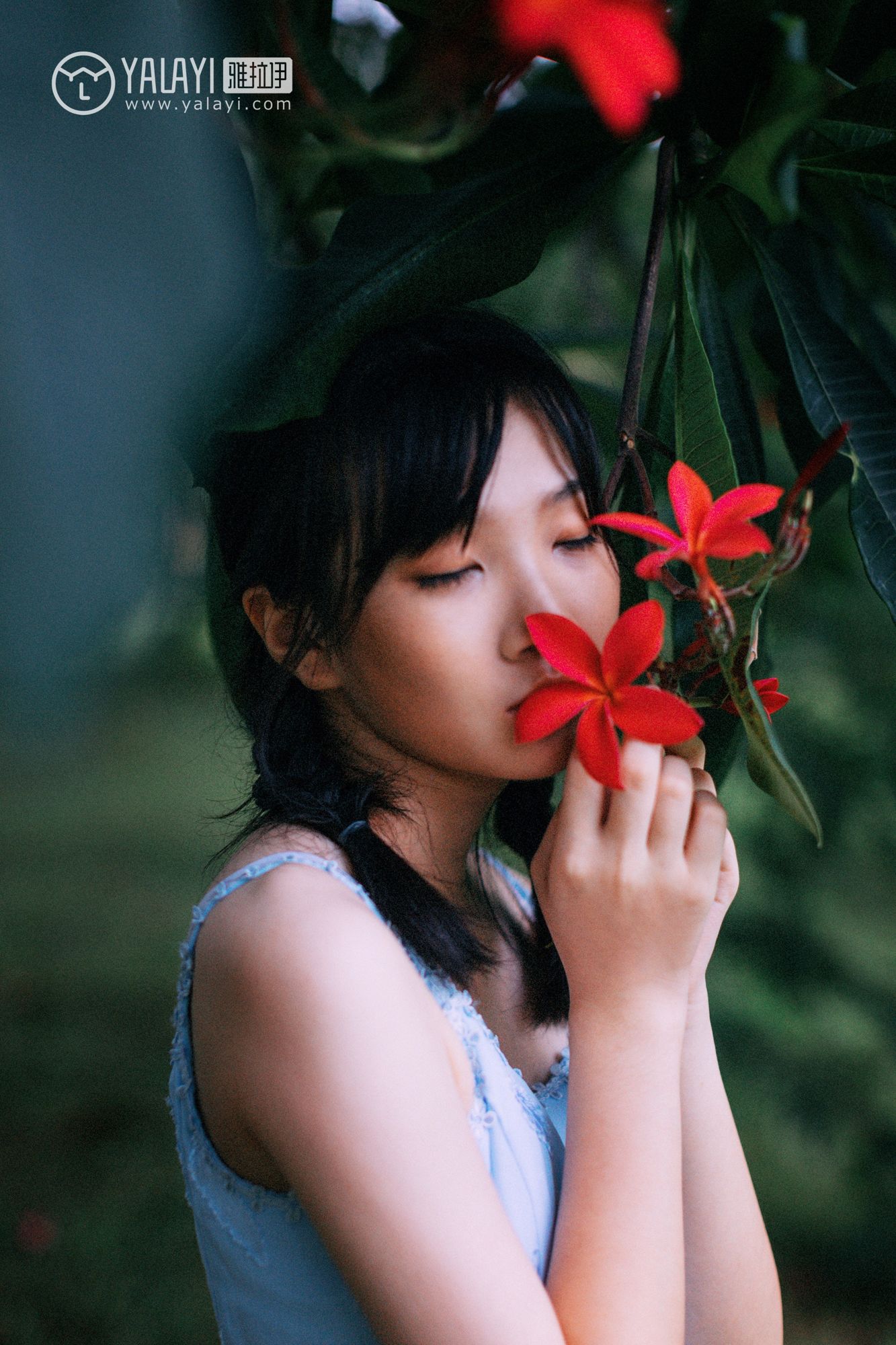 [YALAYI雅拉伊]高清写真图 2019.02.28 No.082 绿喜青花 Doubleyu