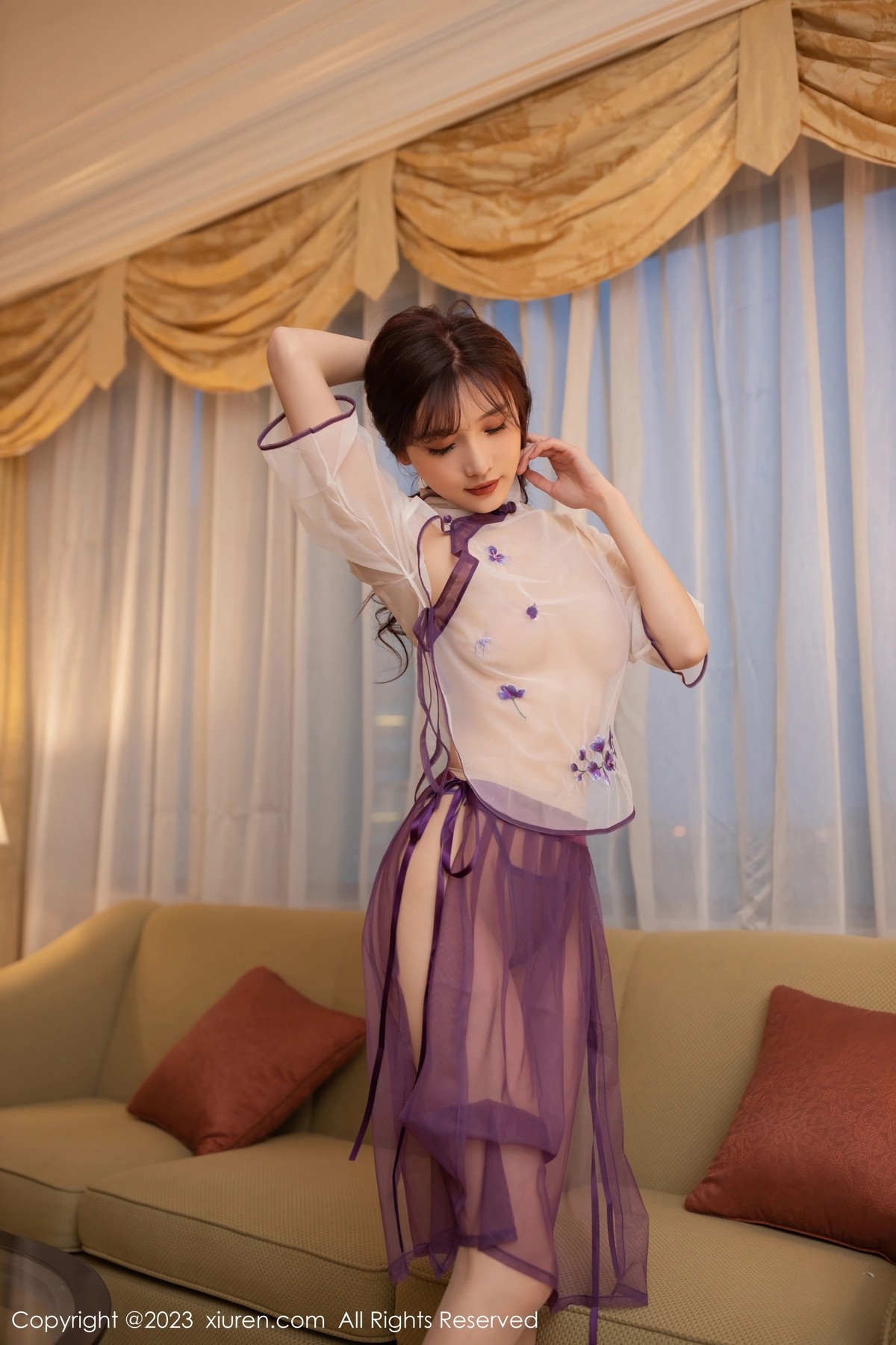 [XiuRen]高清写真图 2023.04.20 No.6608 陆萱萱 古装美腿