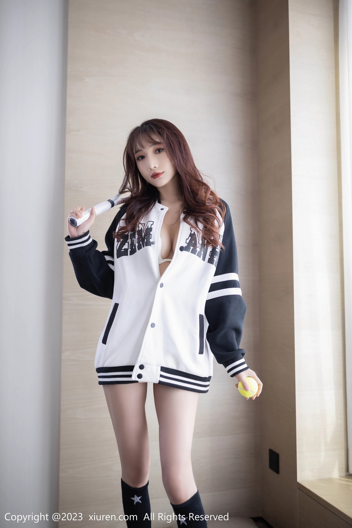 [XiuRen]高清写真图 2023.06.08 No.6884 陆萱萱 网球美腿