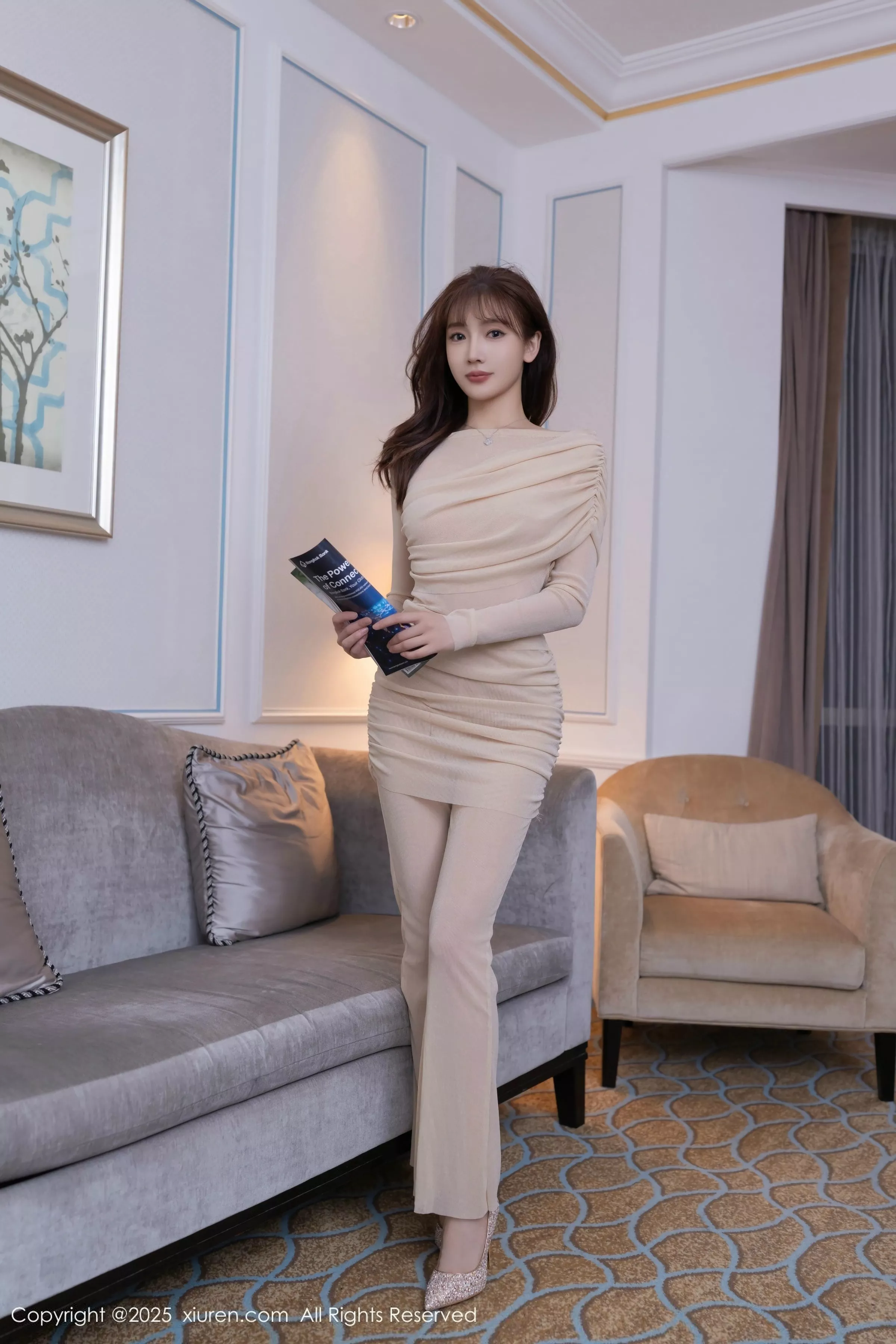 [XiuRen]高清写真图 2025.06.19 No.10436 陆萱萱 白色情趣