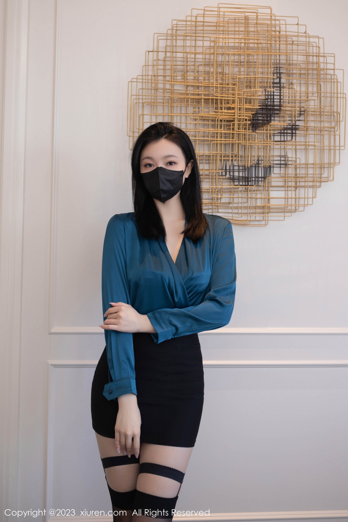 [XiuRen]高清写真图 2023.03.14 No.6413 安然anran 黑丝美腿