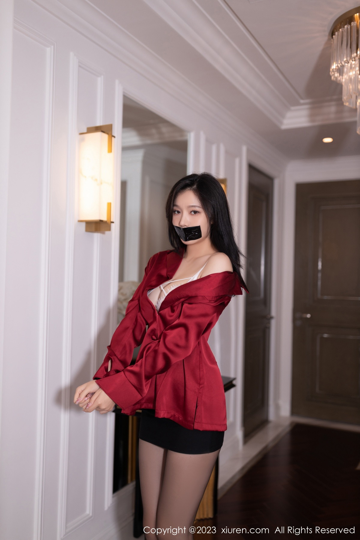 [XiuRen]高清写真图 2023.09.05 No.7338 安然anran 黑丝美腿