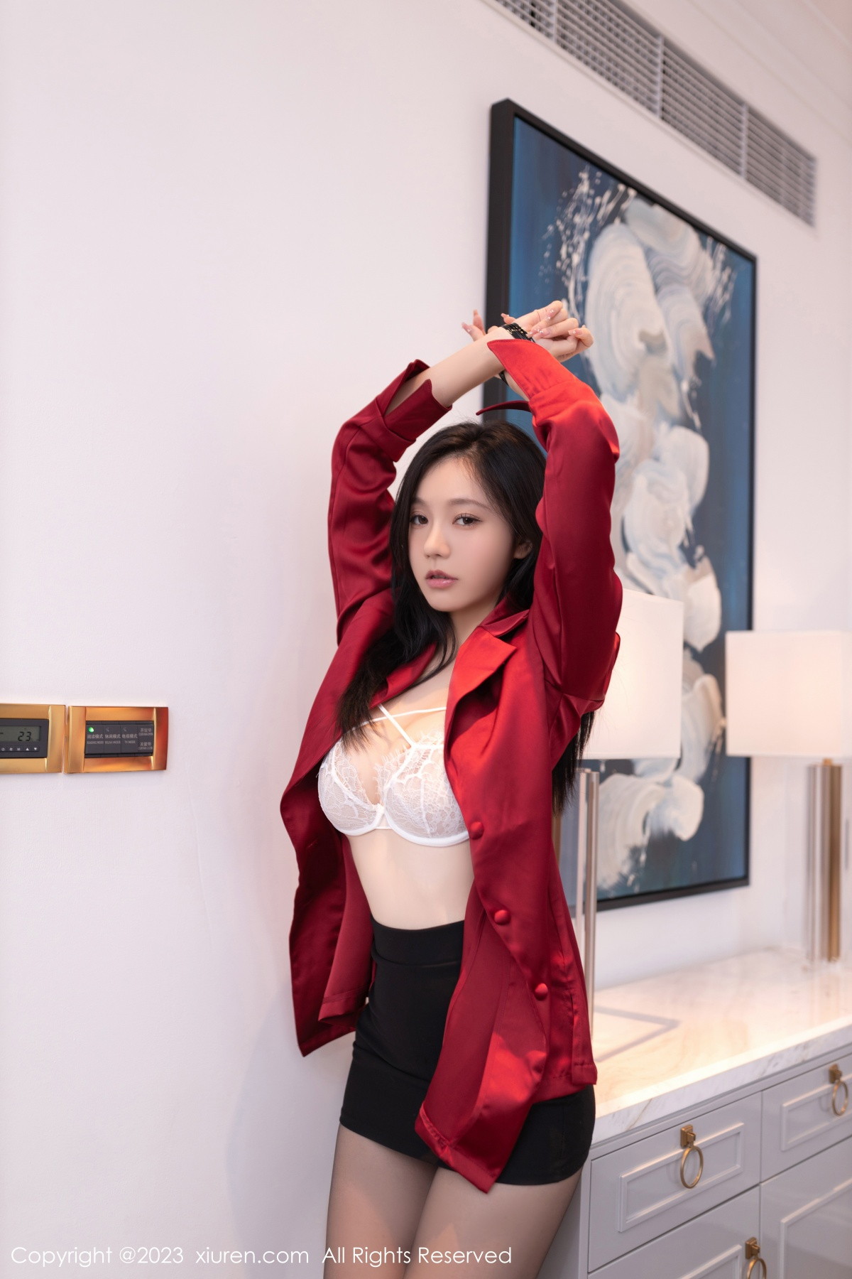 [XiuRen]高清写真图 2023.09.05 No.7338 安然anran 黑丝美腿