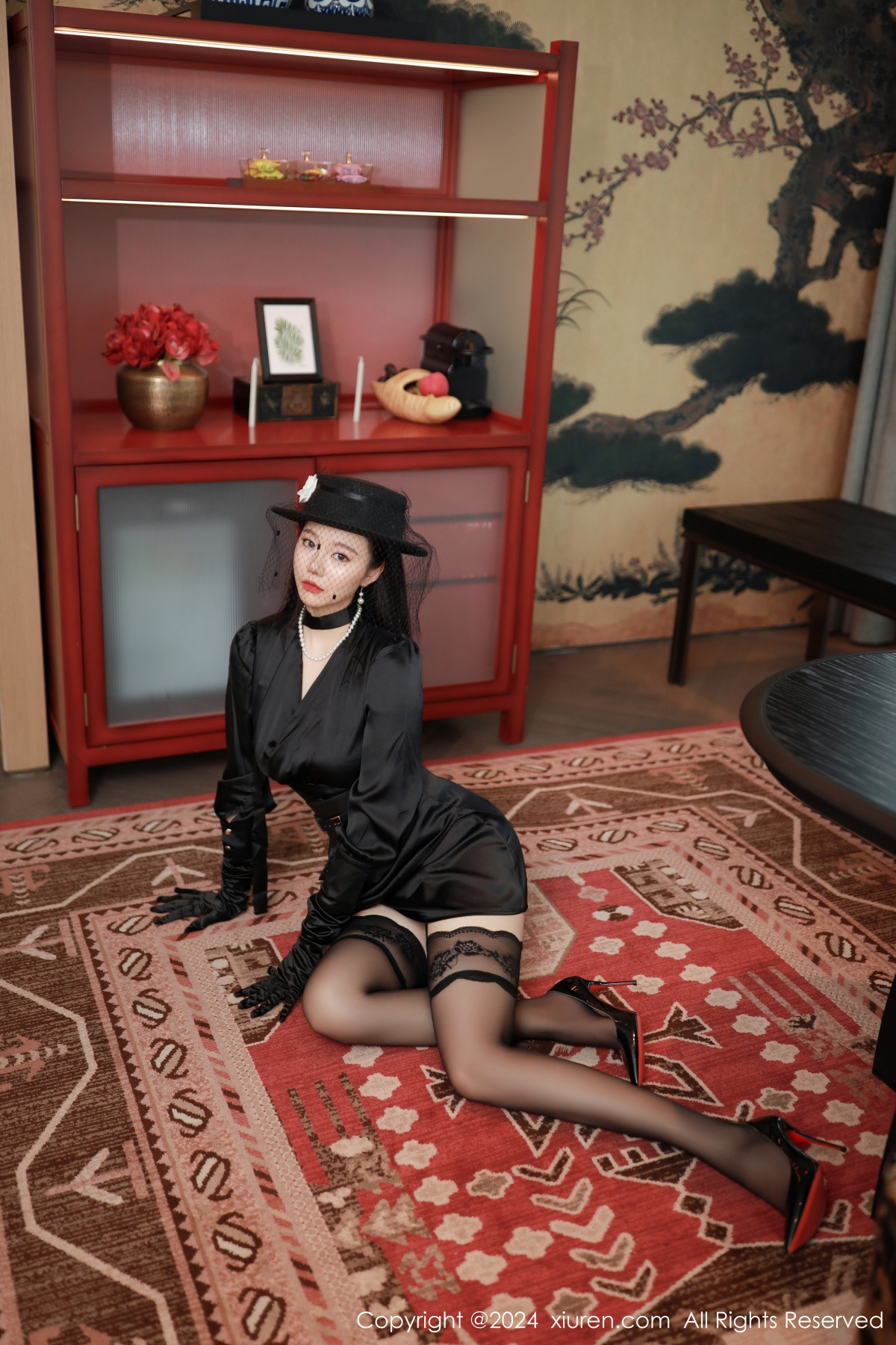 [XiuRen]高清写真图 2024.08.20 No.9041 安然anran 黑丝美臀
