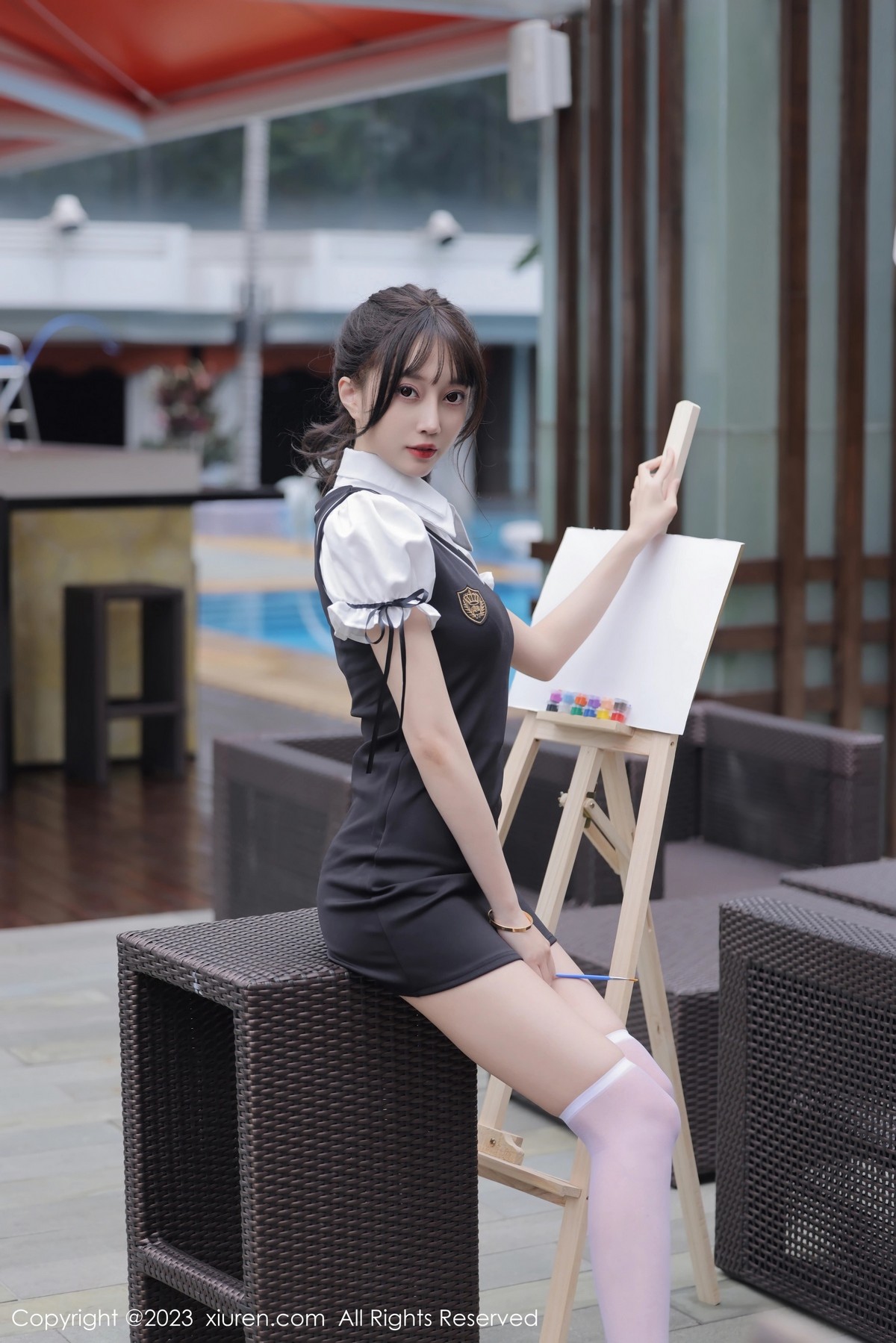 [XiuRen]高清写真图 2023.06.09 No.6889 玥儿玥er 丝袜美腿