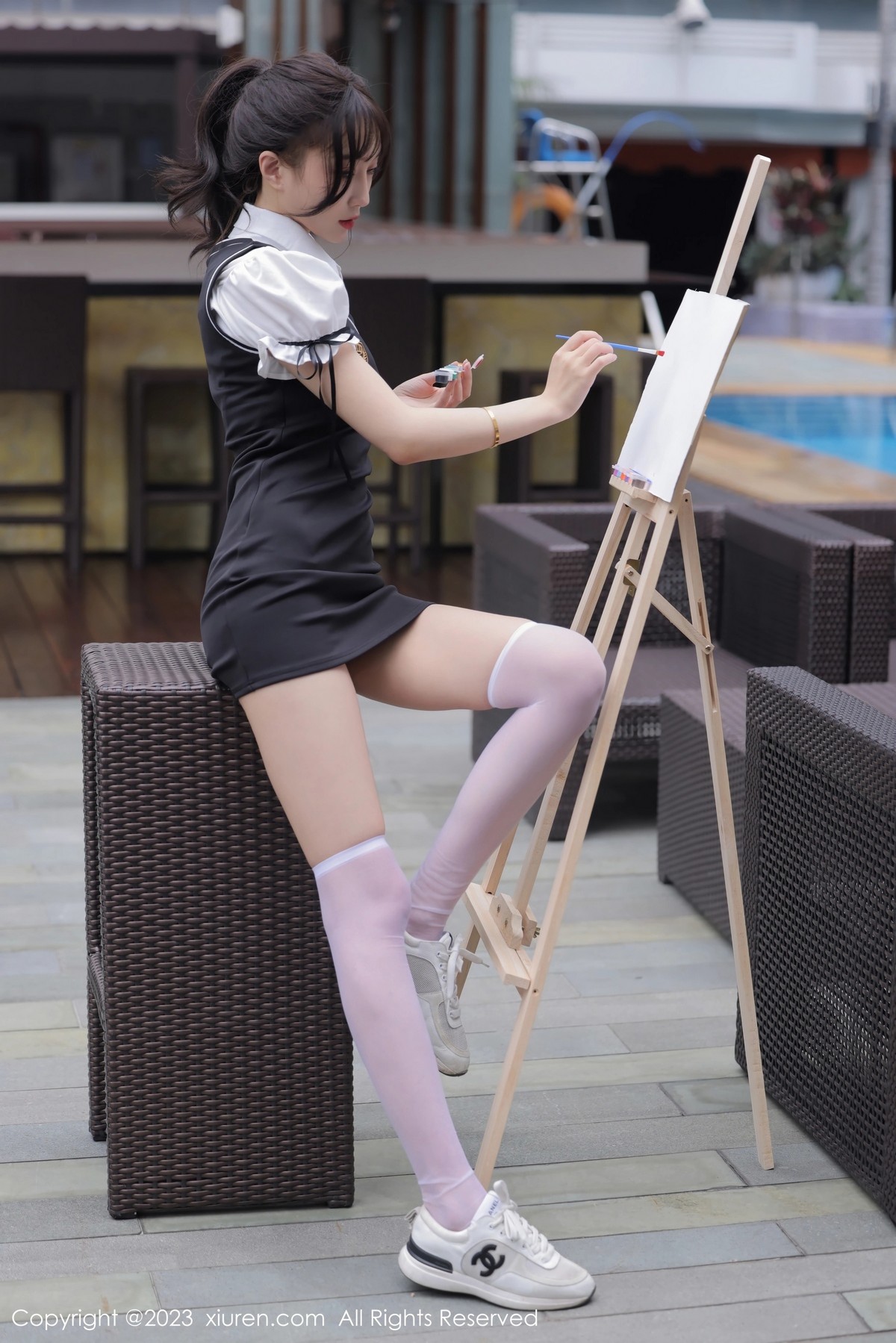 [XiuRen]高清写真图 2023.06.09 No.6889 玥儿玥er 丝袜美腿
