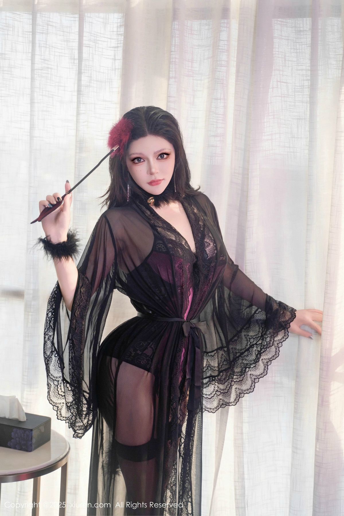 [XiuRen]高清写真图 2025.02.07 No.9846 伊丽莎有点白 黑丝美臀