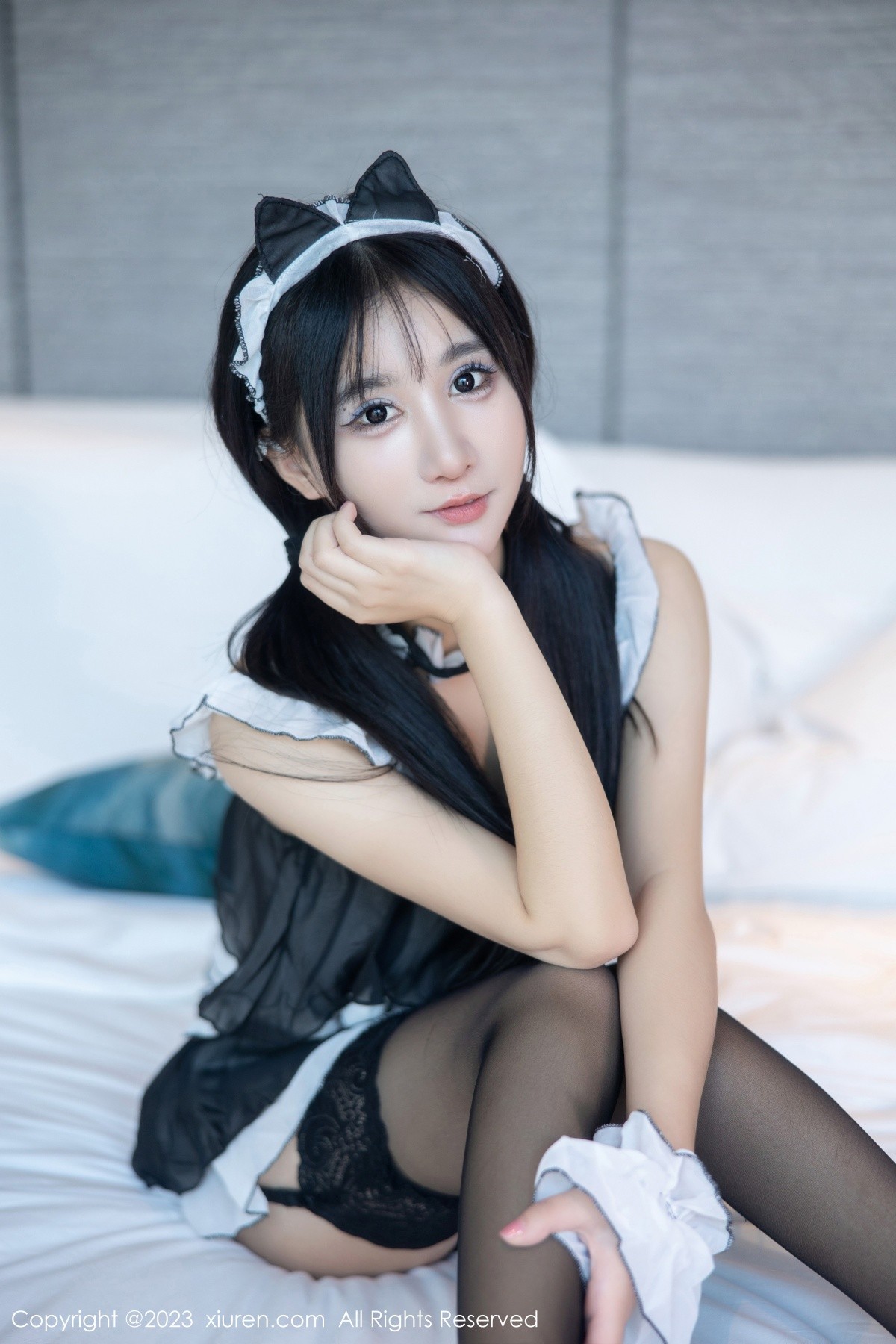 [XiuRen]高清写真图 2023.05.24 No.6795 小果冻儿 黑丝美腿