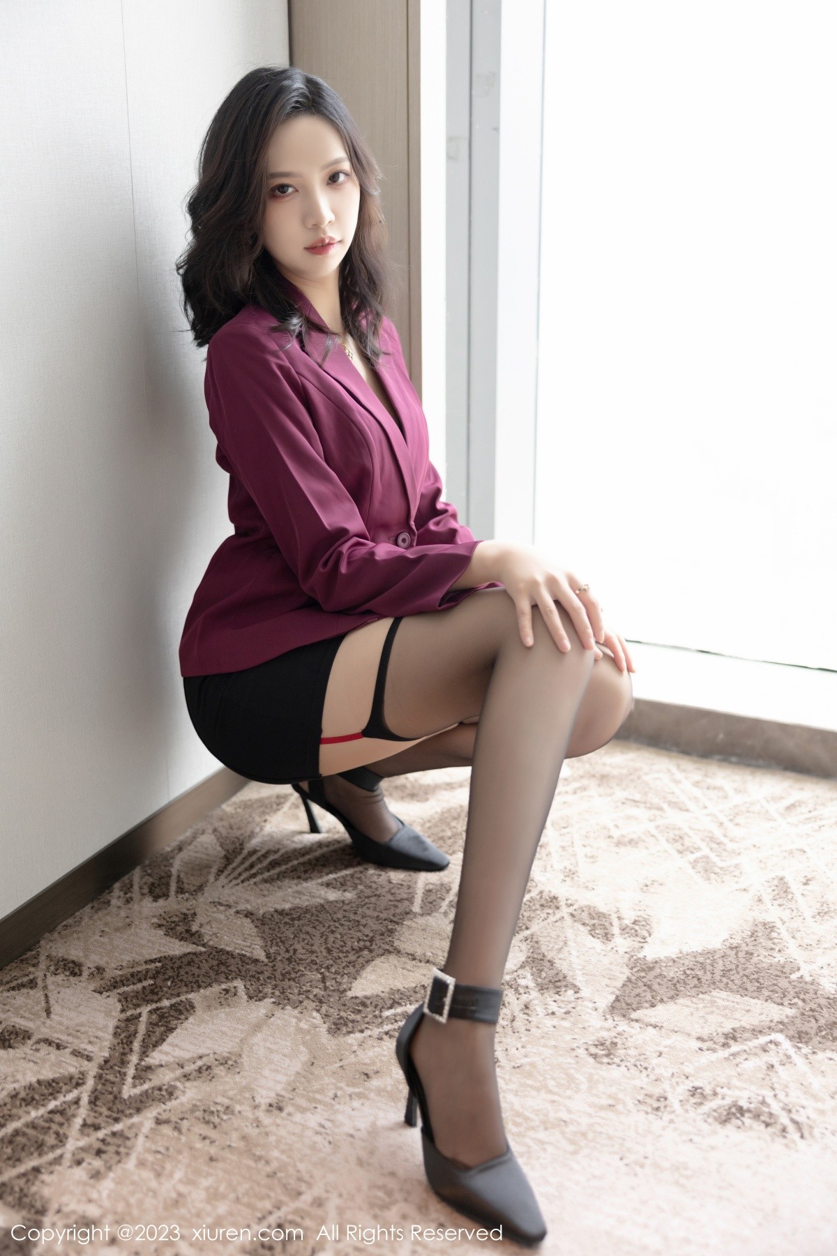 [XiuRen]高清写真图 2023.06.07 No.6870 郑颖姗Bev 黑丝美臀