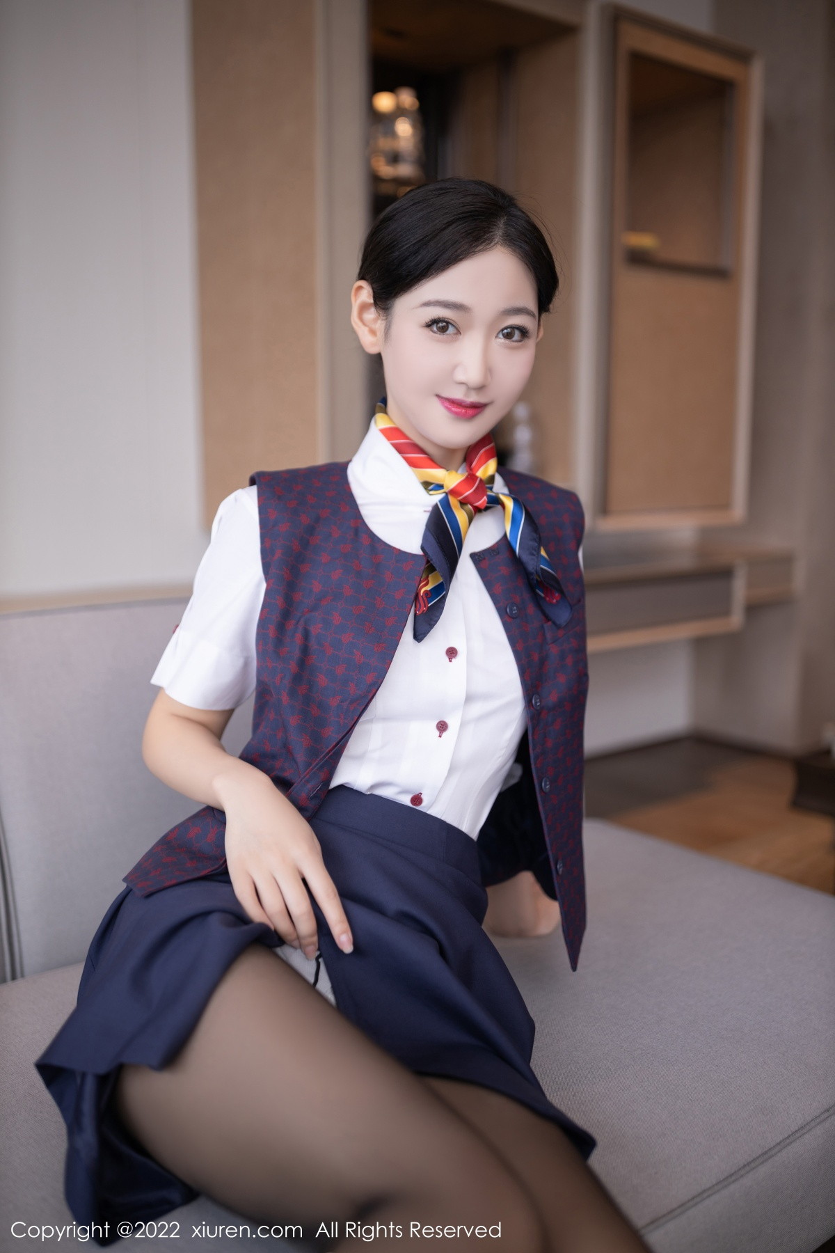 [XiuRen]高清写真图 2022.11.28 No.5922 唐安琪 制服黑丝