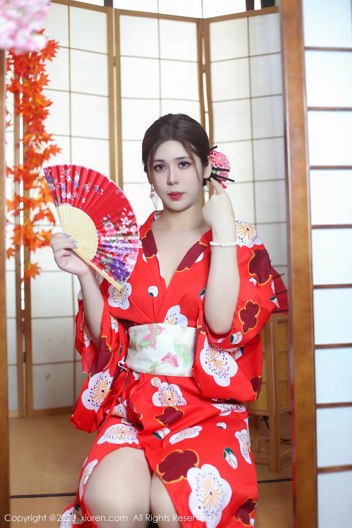 [XiuRen]高清写真图 2023.11.29 No.7736 月野兔美妞 和服美腿