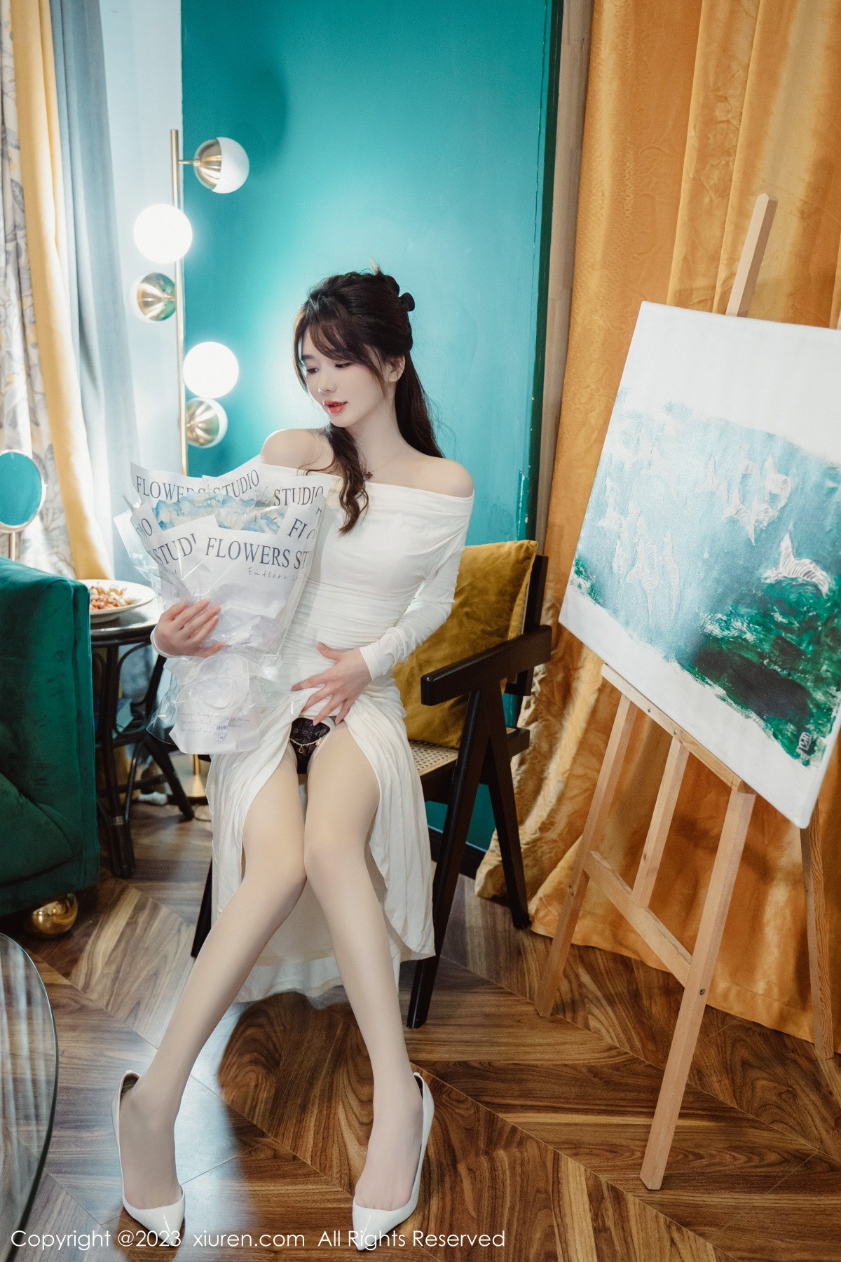 [XiuRen]高清写真图 2023.01.29 No.6182 婠婠么 丝袜美腿