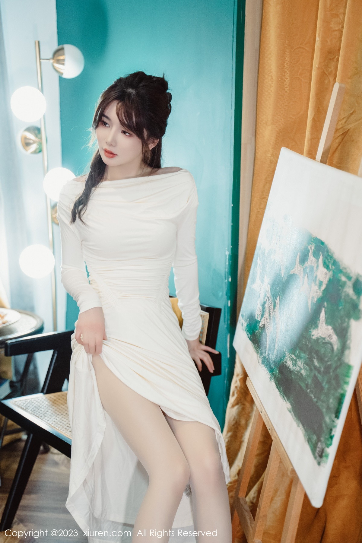 [XiuRen]高清写真图 2023.01.29 No.6182 婠婠么 丝袜美腿