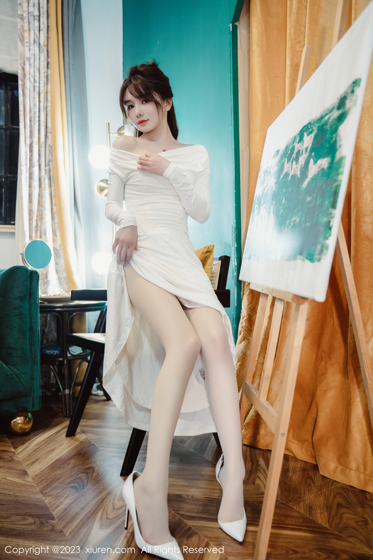 [XiuRen]高清写真图 2023.01.29 No.6182 婠婠么 丝袜美腿
