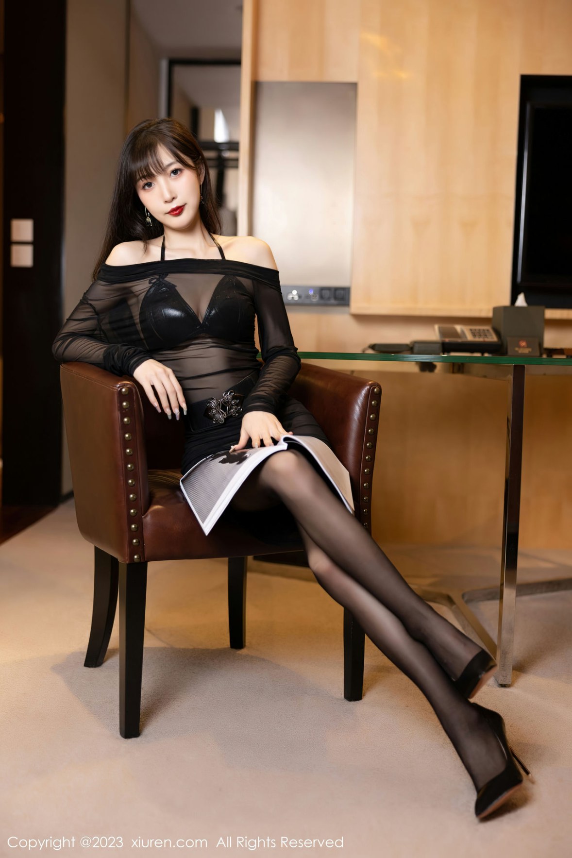 [XiuRen]高清写真图 2023.02.22 No.6307 林星阑 黑丝美腿