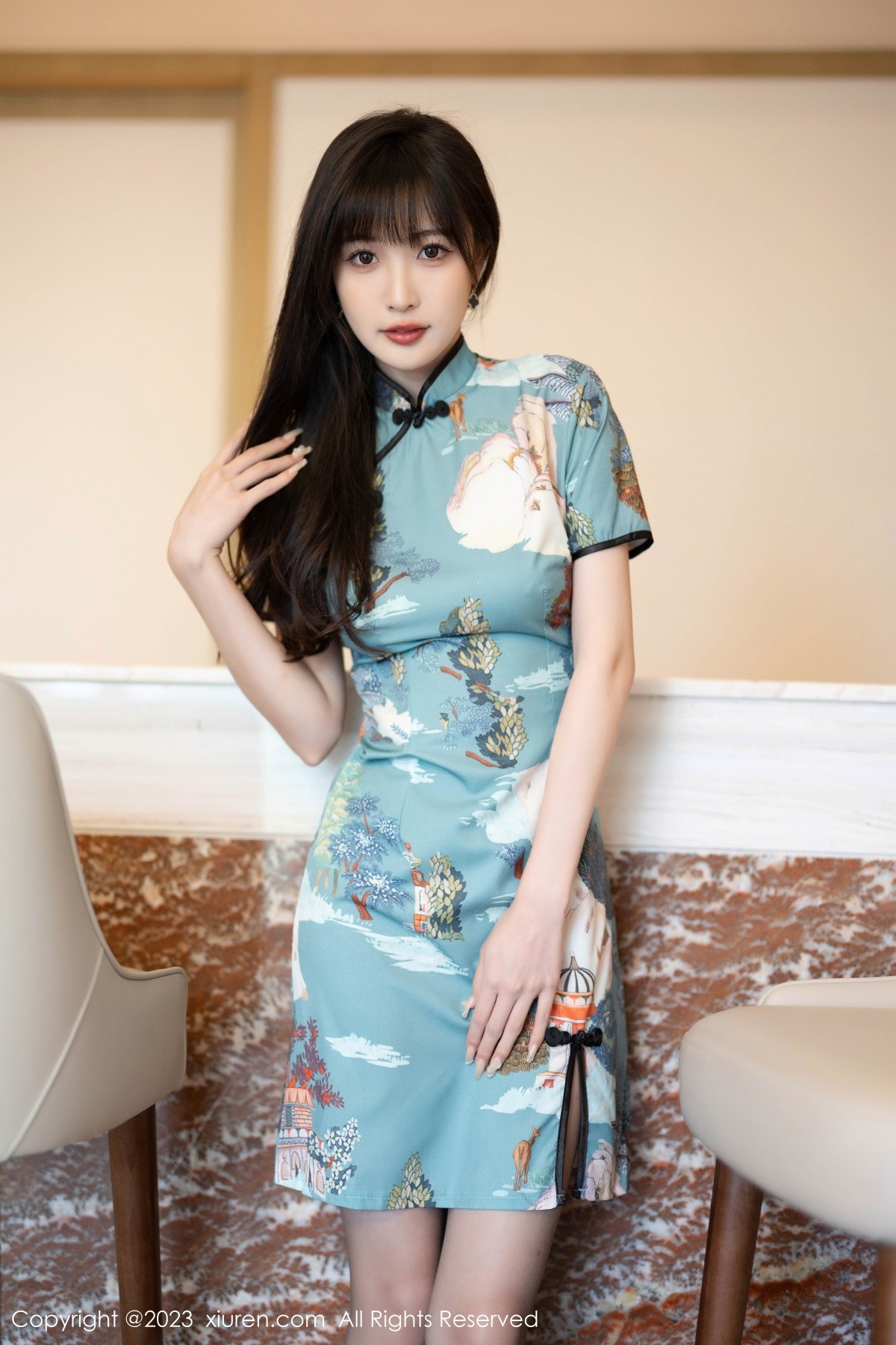 [XiuRen]高清写真图 2023.06.20 No.6953 林星阑 旗袍美腿