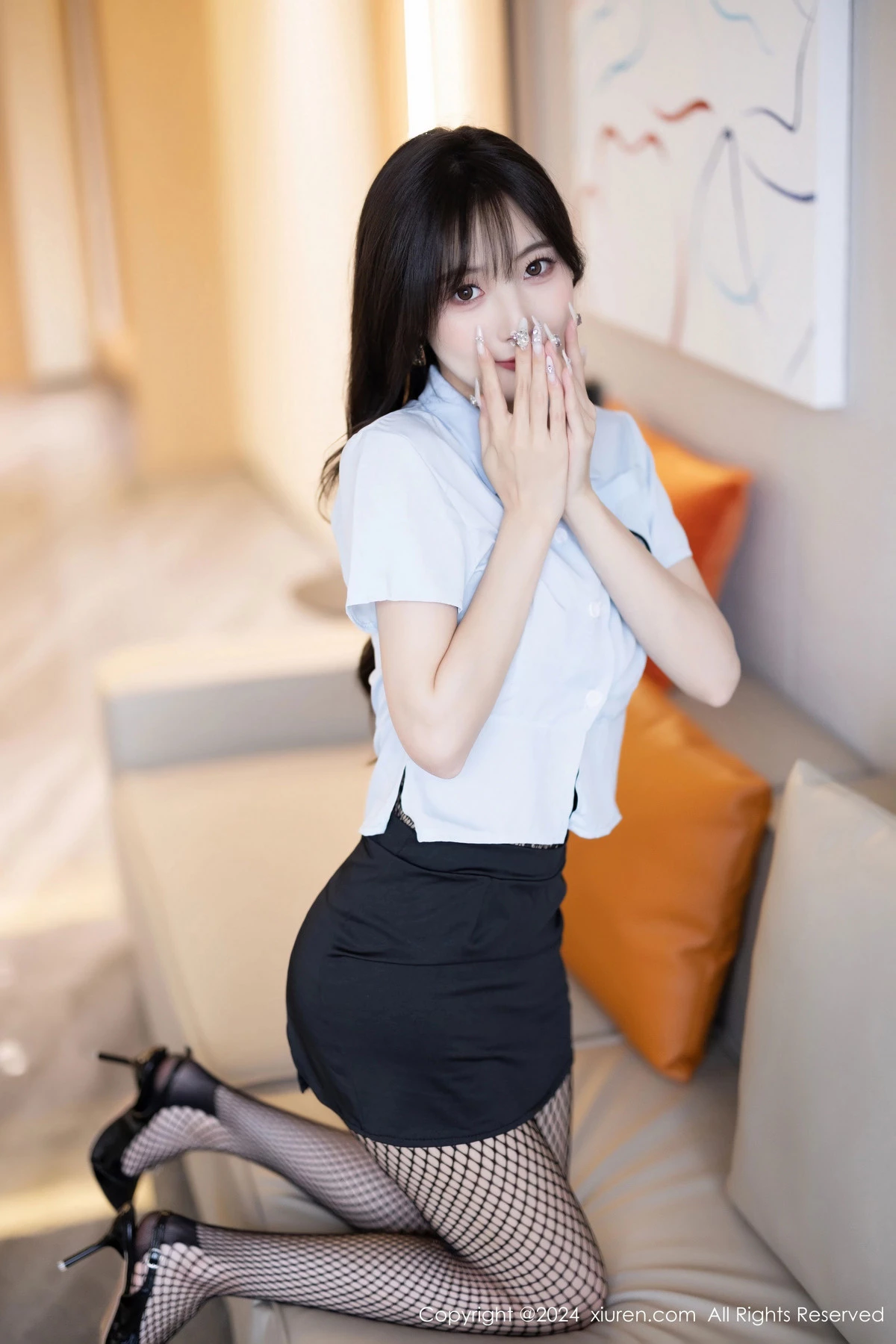 [XiuRen]高清写真图 2024.06.04 No.8650 林星阑 黑丝美腿