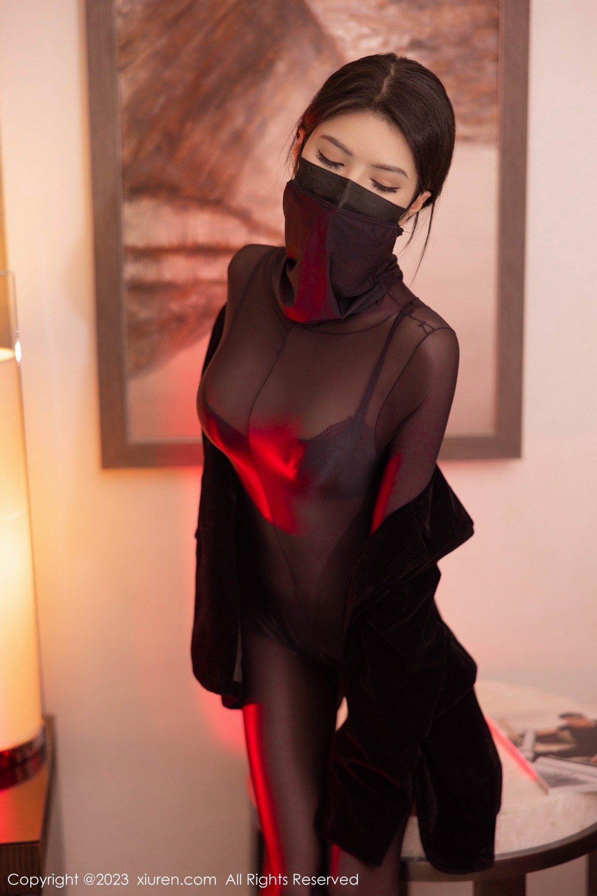 [XiuRen]高清写真图 2023.01.05 No.6090 媛媛酱belle 连体衣美腿