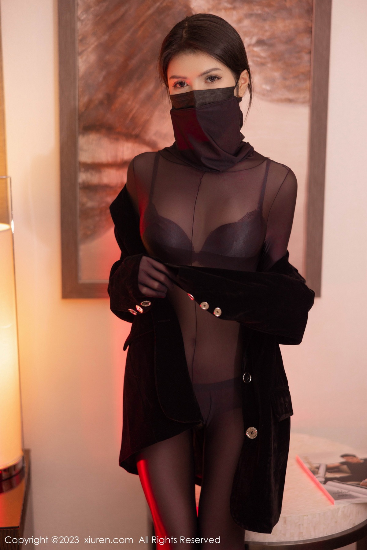 [XiuRen]高清写真图 2023.01.05 No.6090 媛媛酱belle 连体衣美腿
