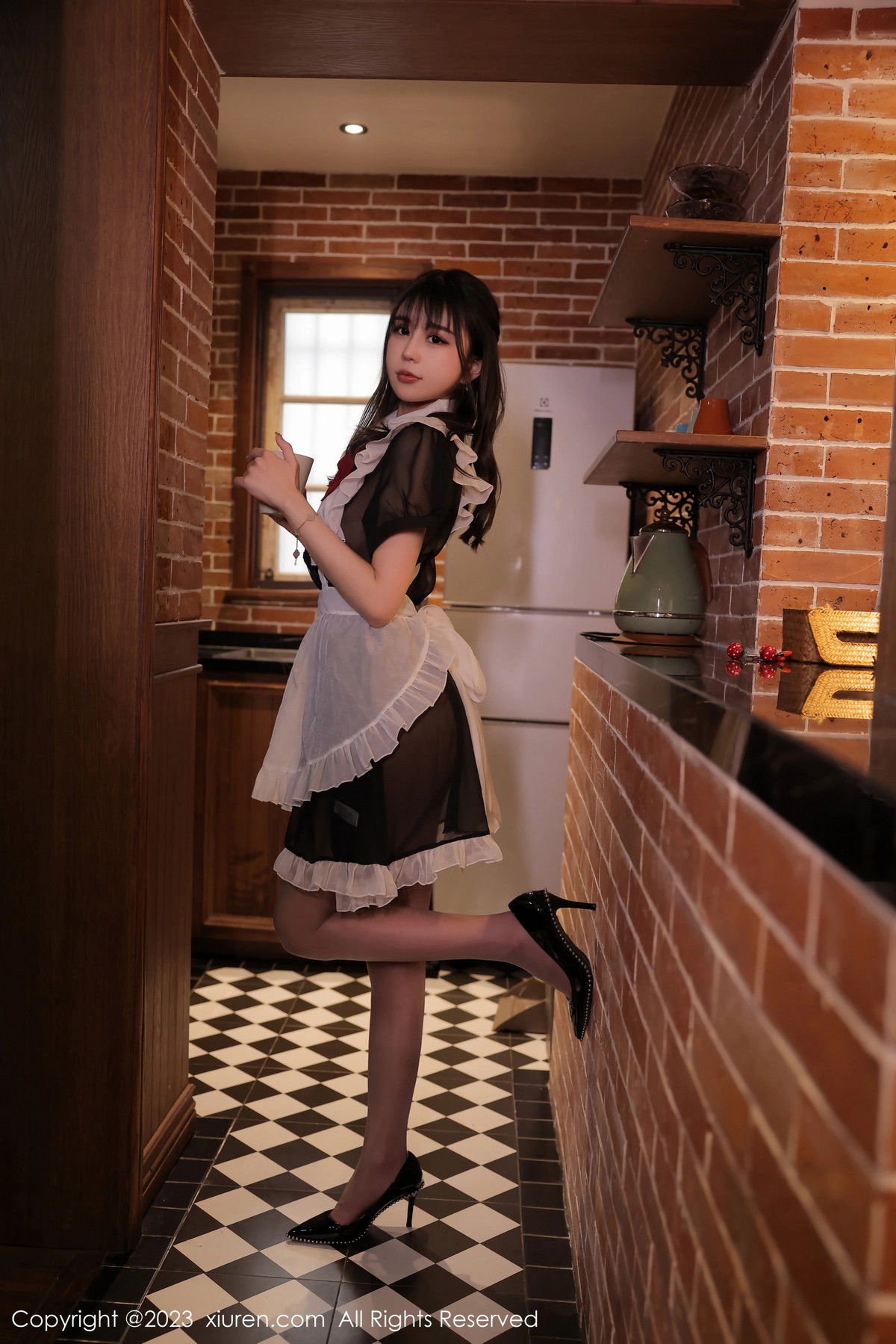 [XiuRen]高清写真图 2023.02.23 No.6310 tina_甜仔 女仆服美臀
