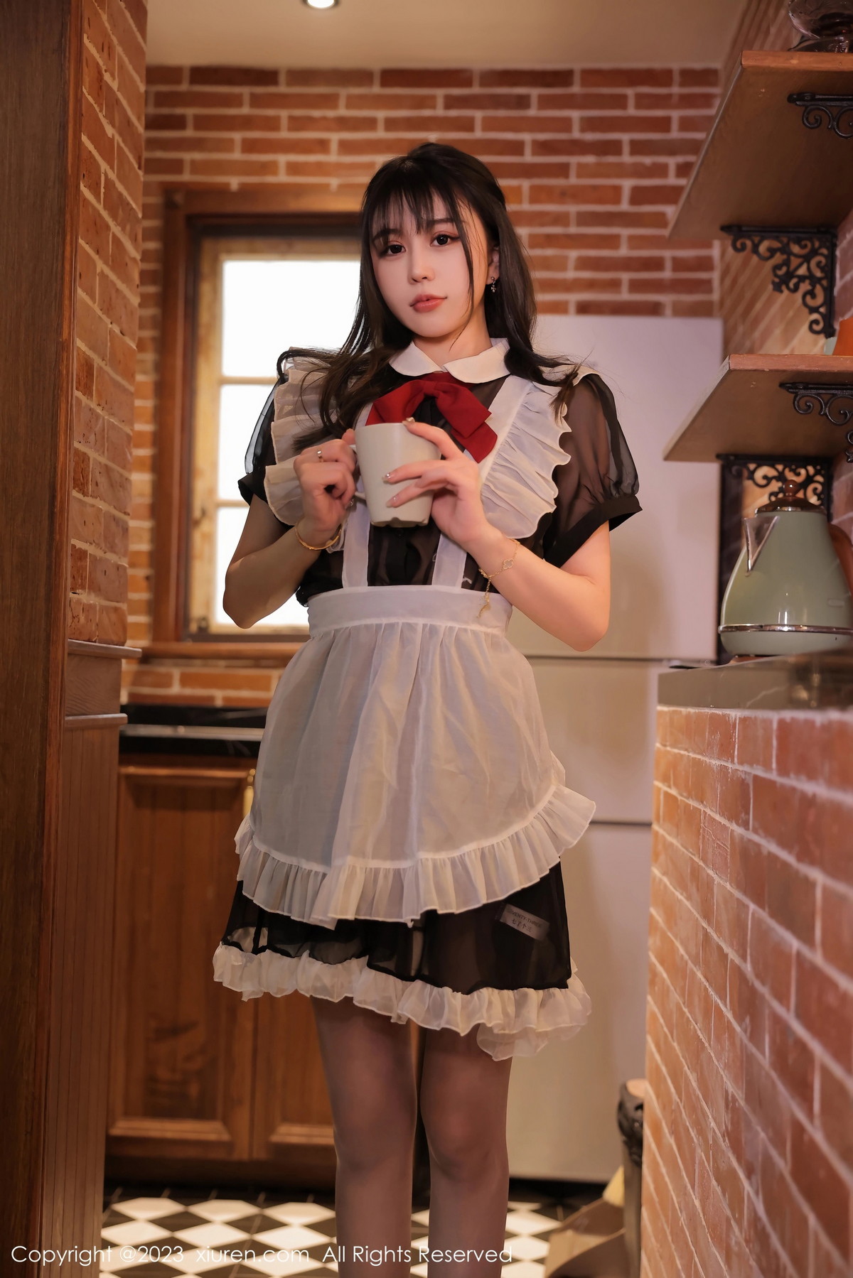 [XiuRen]高清写真图 2023.02.23 No.6310 tina_甜仔 女仆服美臀