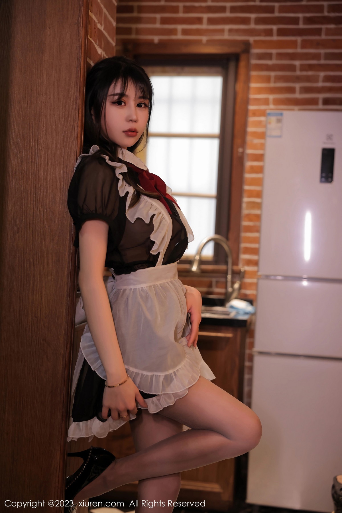 [XiuRen]高清写真图 2023.02.23 No.6310 tina_甜仔 女仆服美臀