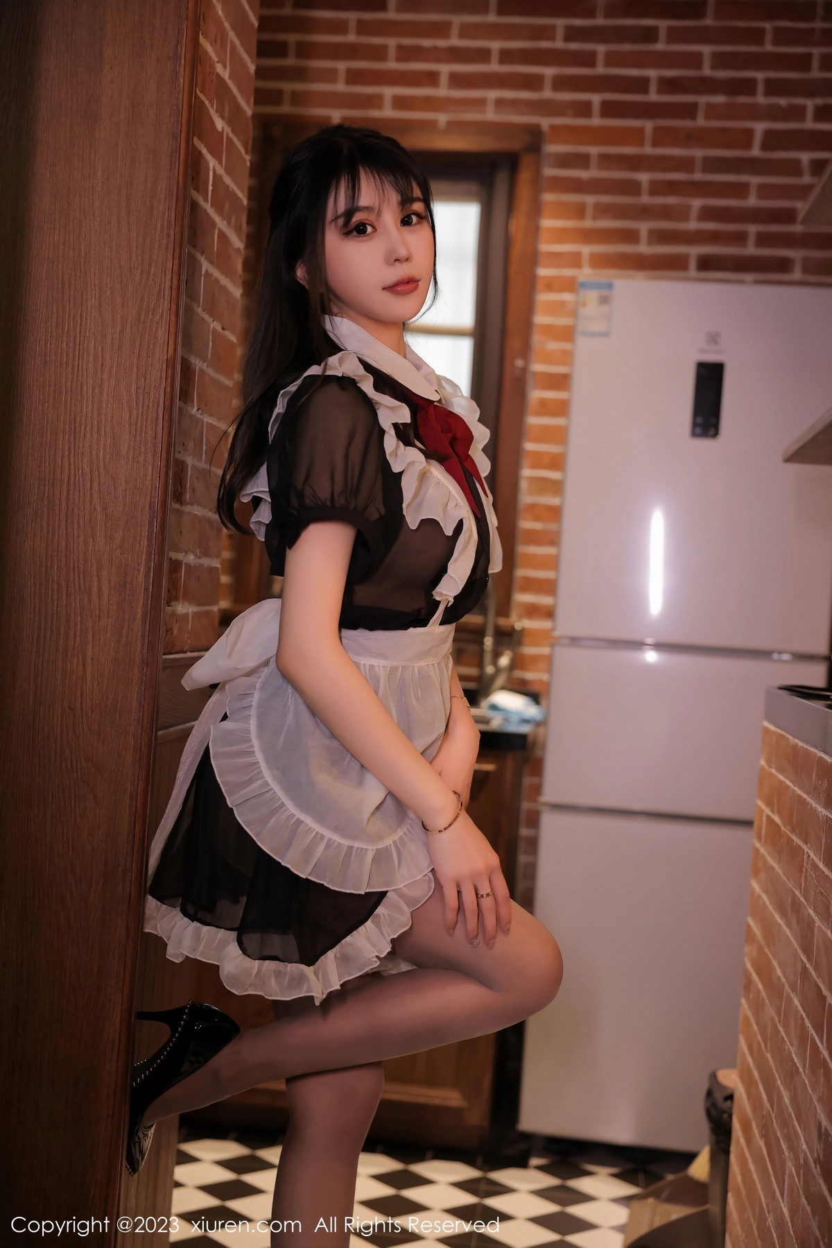 [XiuRen]高清写真图 2023.02.23 No.6310 tina_甜仔 女仆服美臀